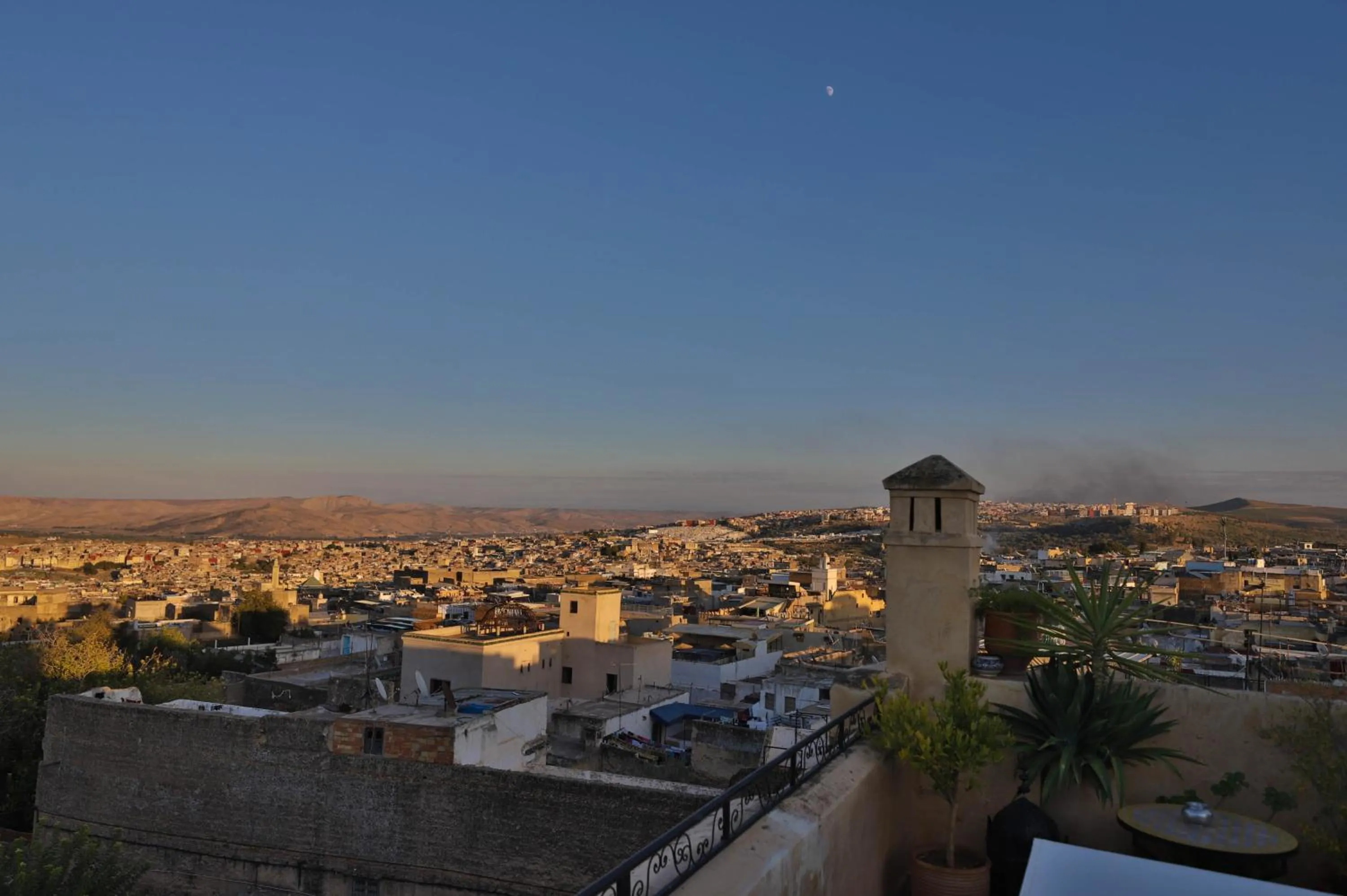 Balcony/Terrace in Riad Les Idrissides Chez LEA