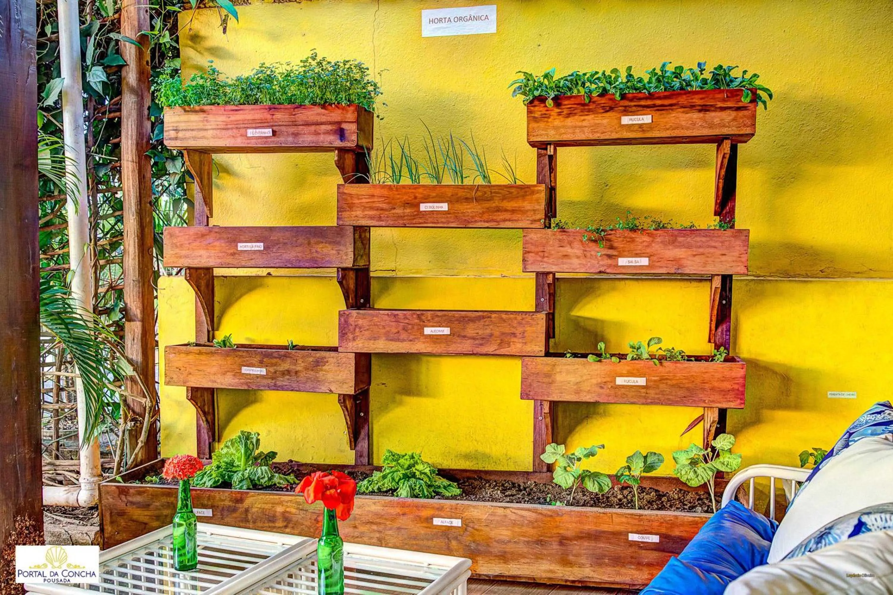 Garden view in Pousada Portal da Concha