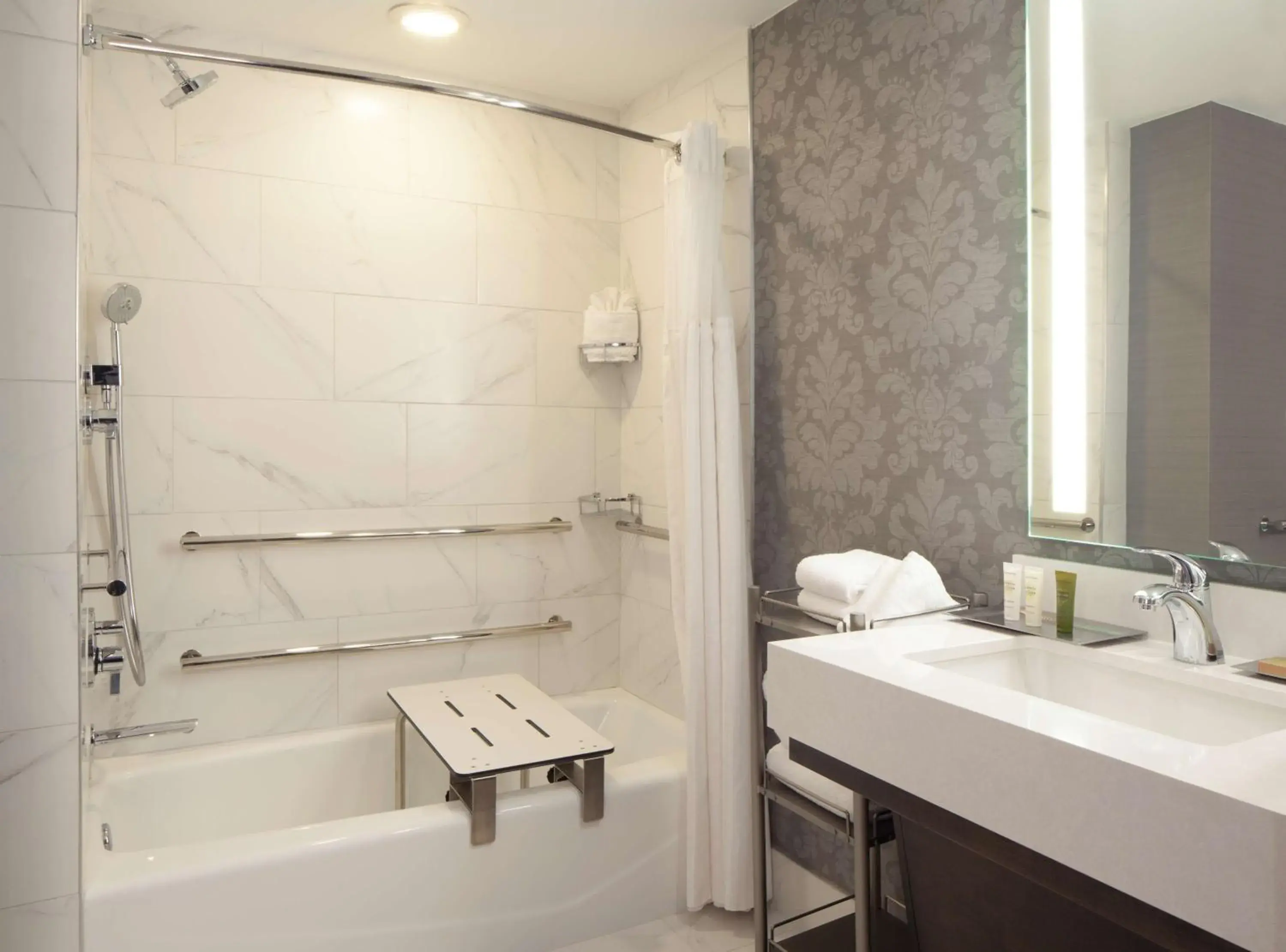 Bathroom in Hilton Atlanta/Marietta Hotel & Conference Center Bathroom in Hilton Atlanta/Marietta Hotel & Conference Center