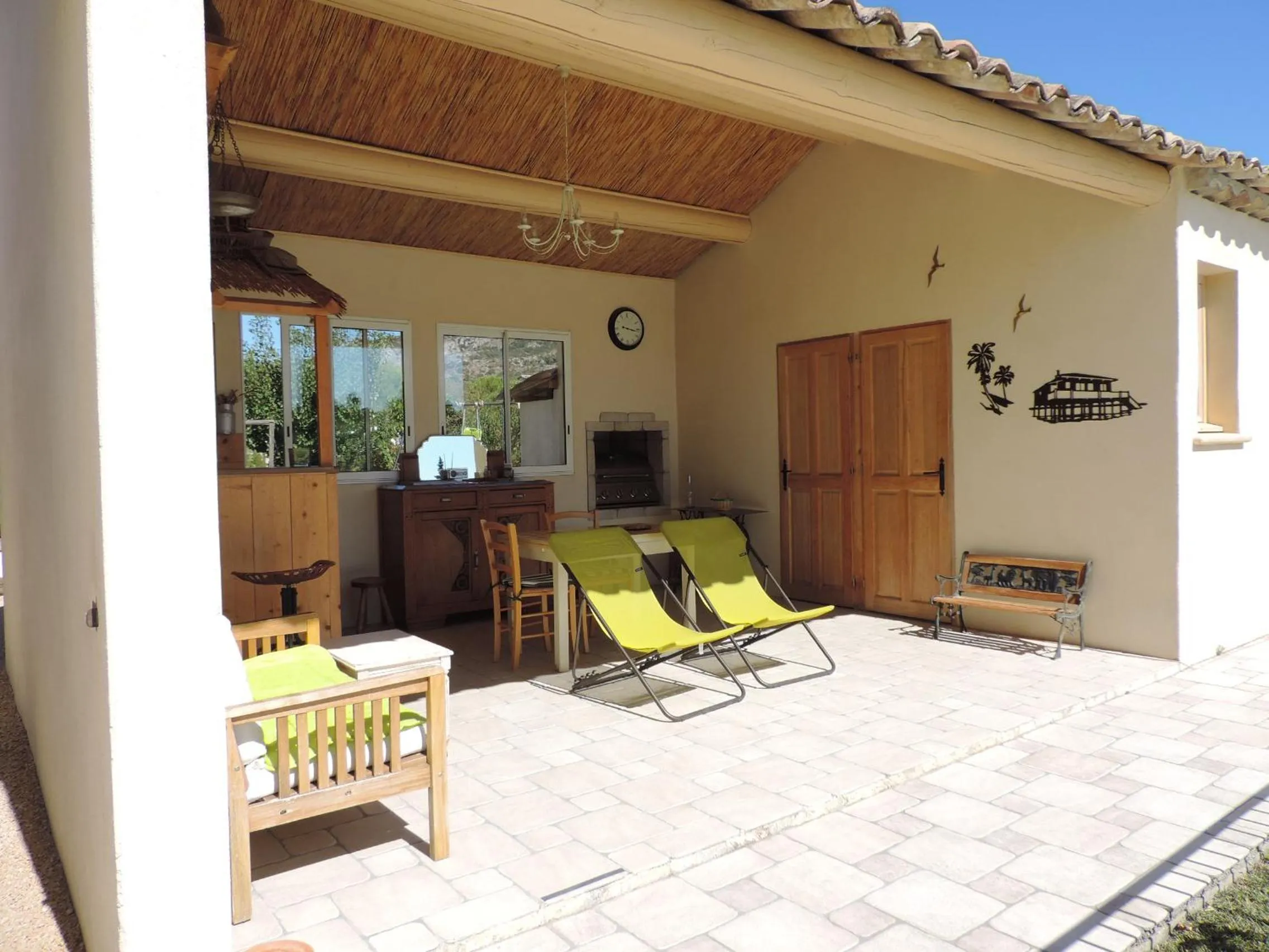 Patio in Chambre d'hôtes le faré tchanqué parking gratuit sur place