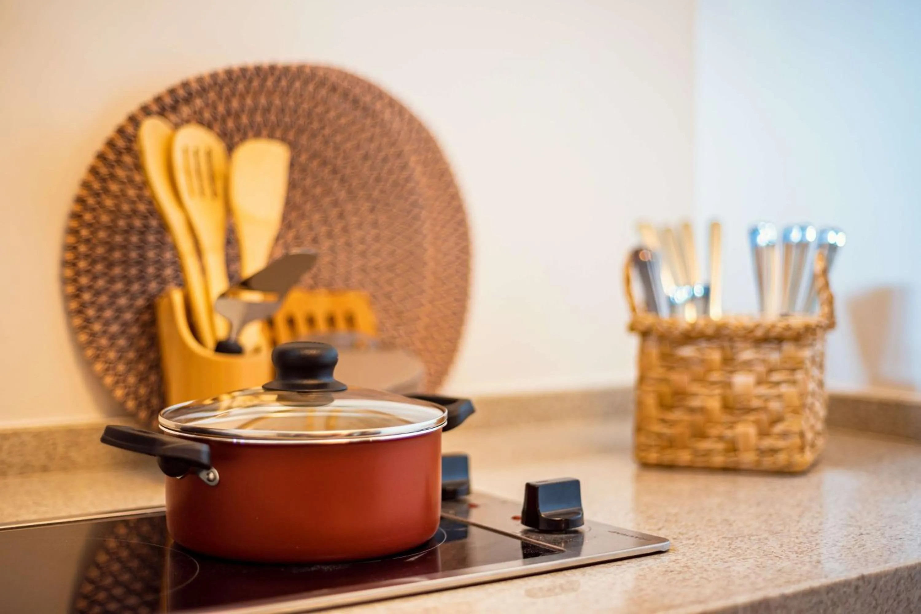 Kitchen or kitchenette in Aldeia do Mar Sensorial Hotel