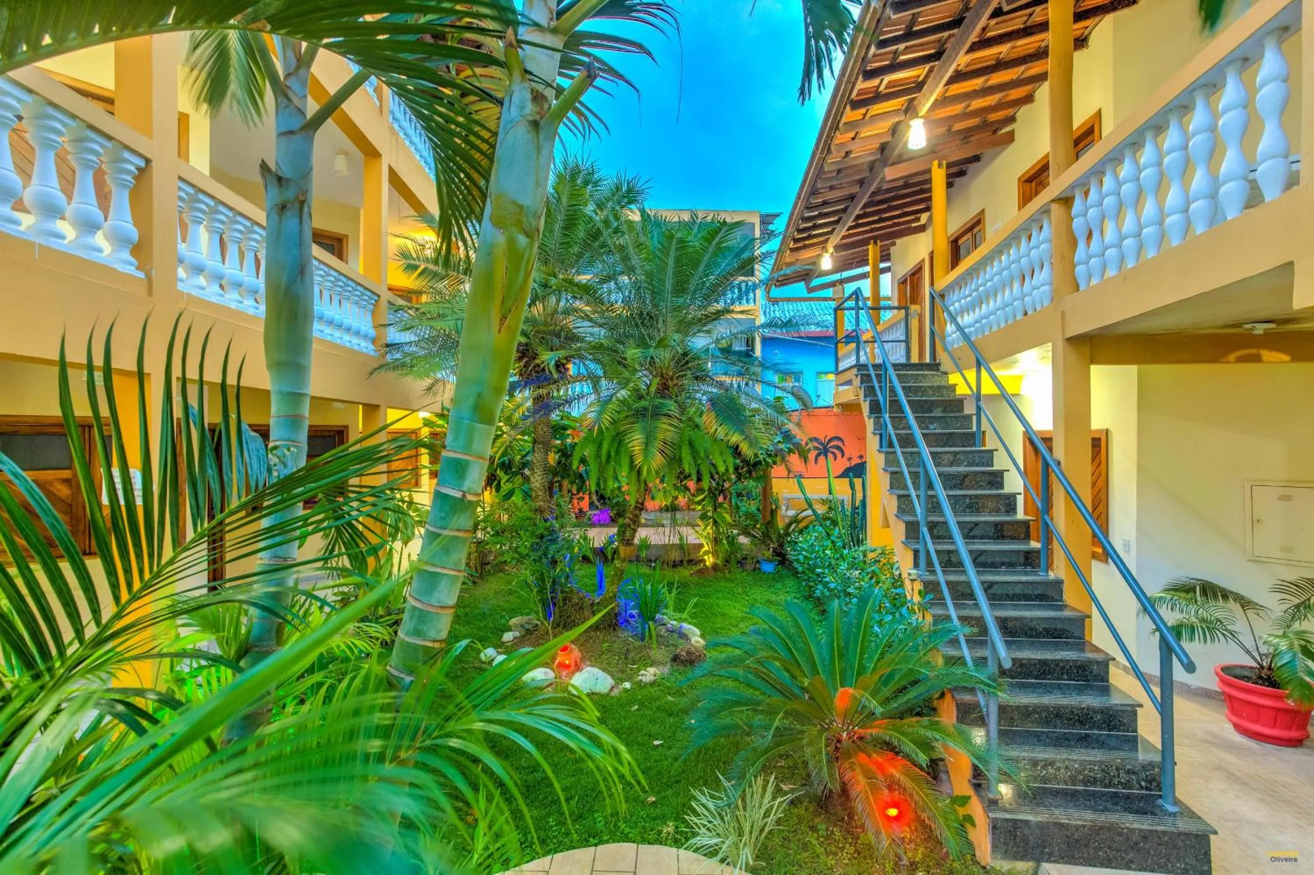 Garden view in Pousada Raisis