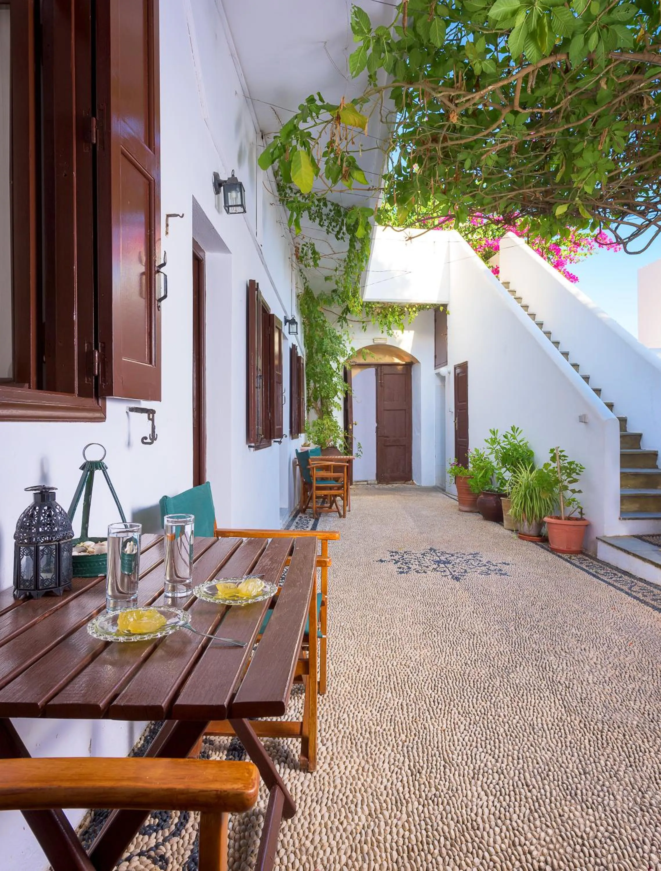 Garden view in Erato Apartments