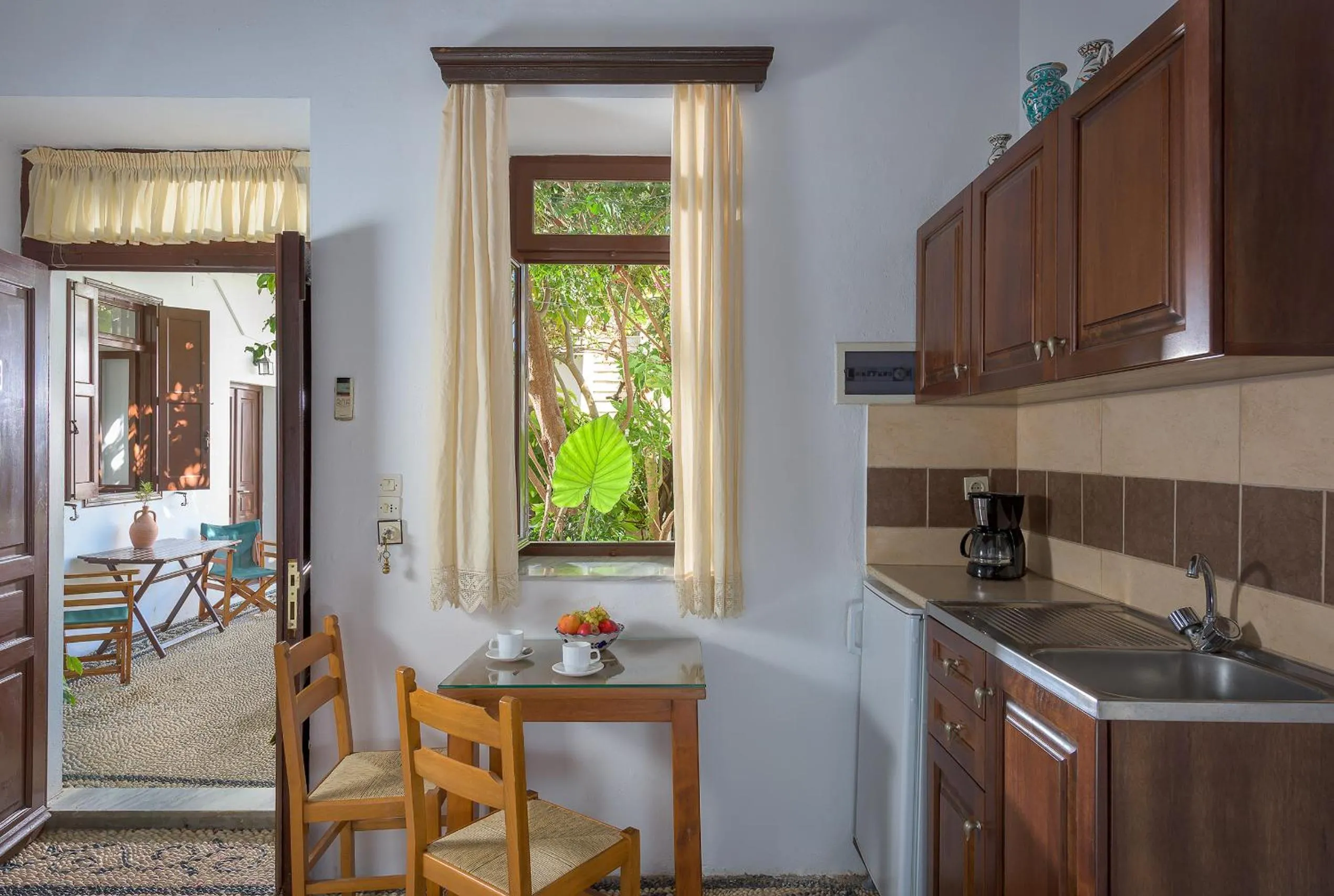 Garden view in Erato Apartments