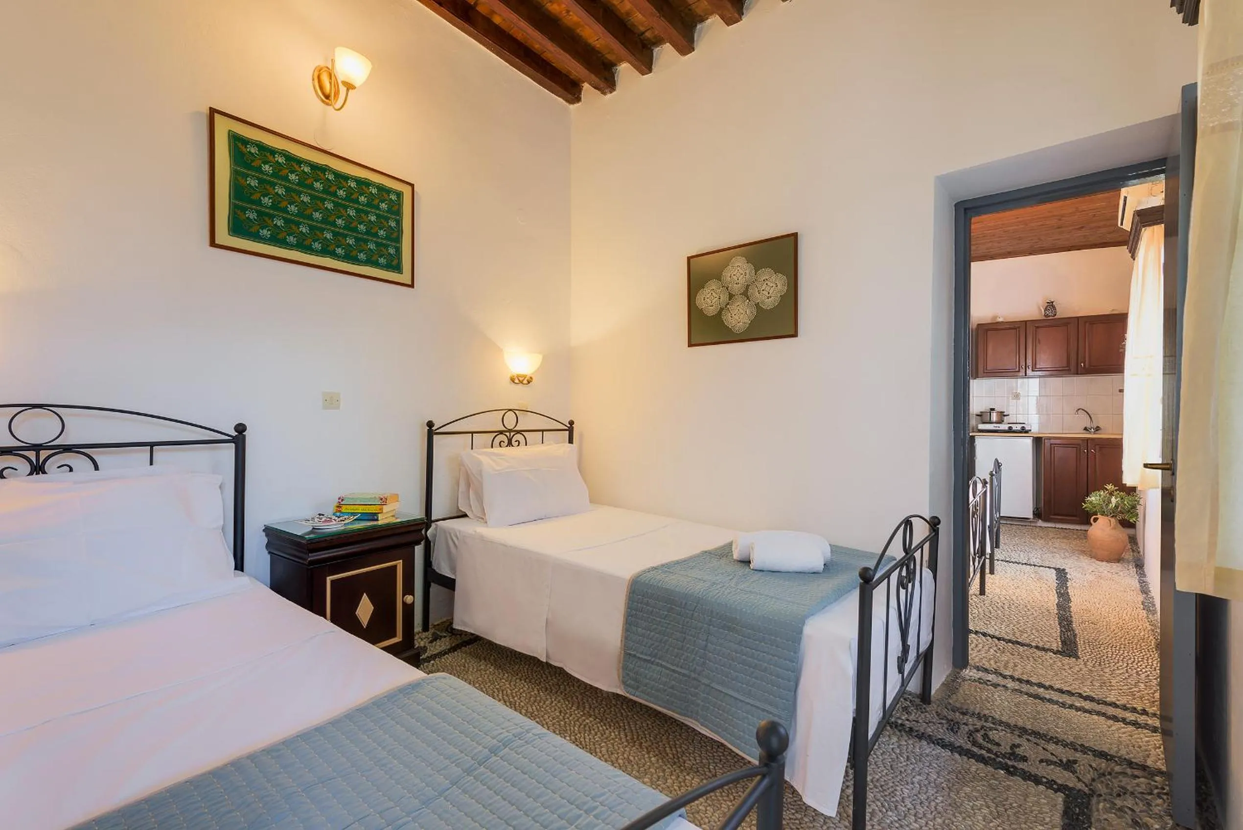Bedroom, Bed in Erato Apartments