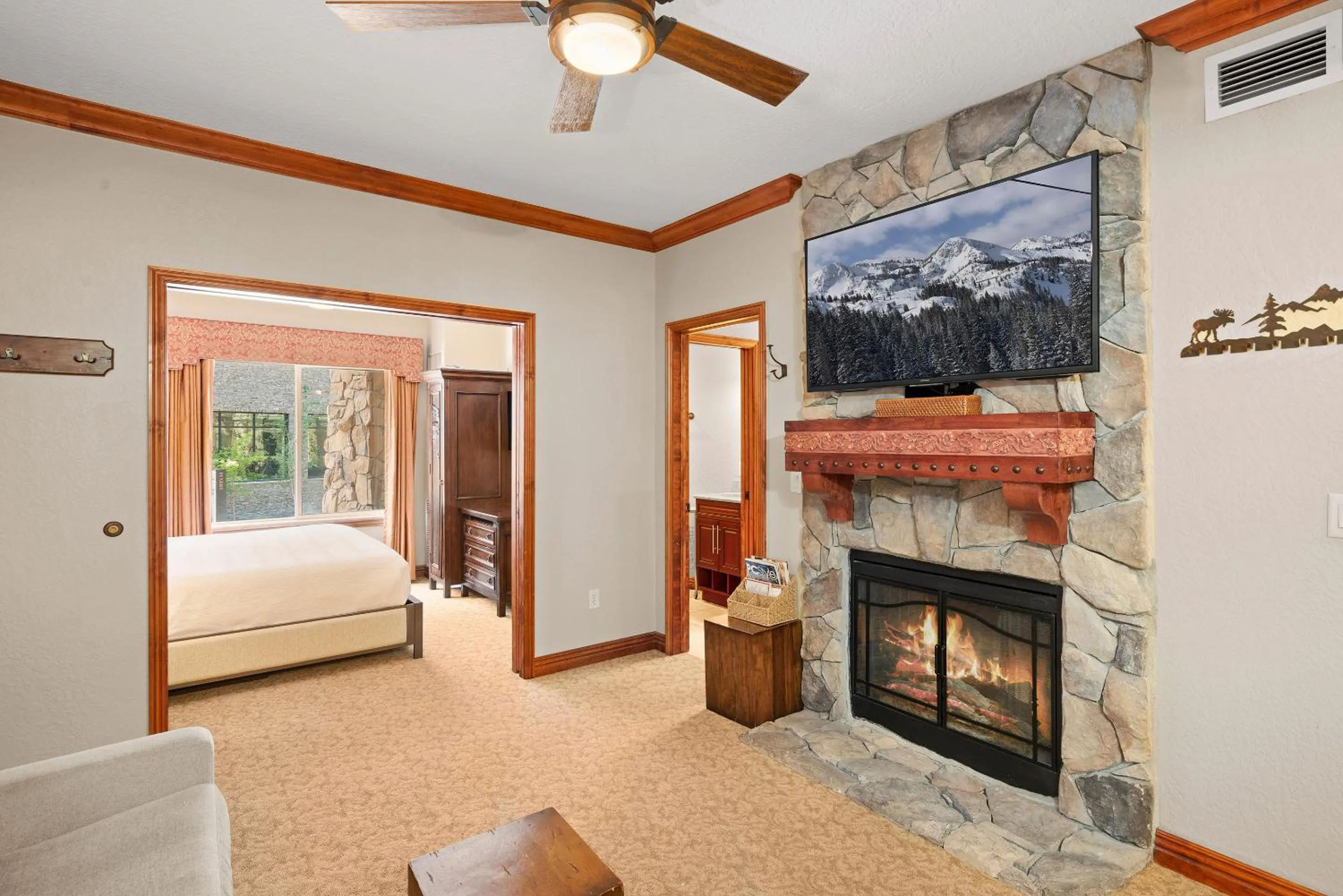 Bed in Canyons Village Condos by All Seasons Resort Lodging