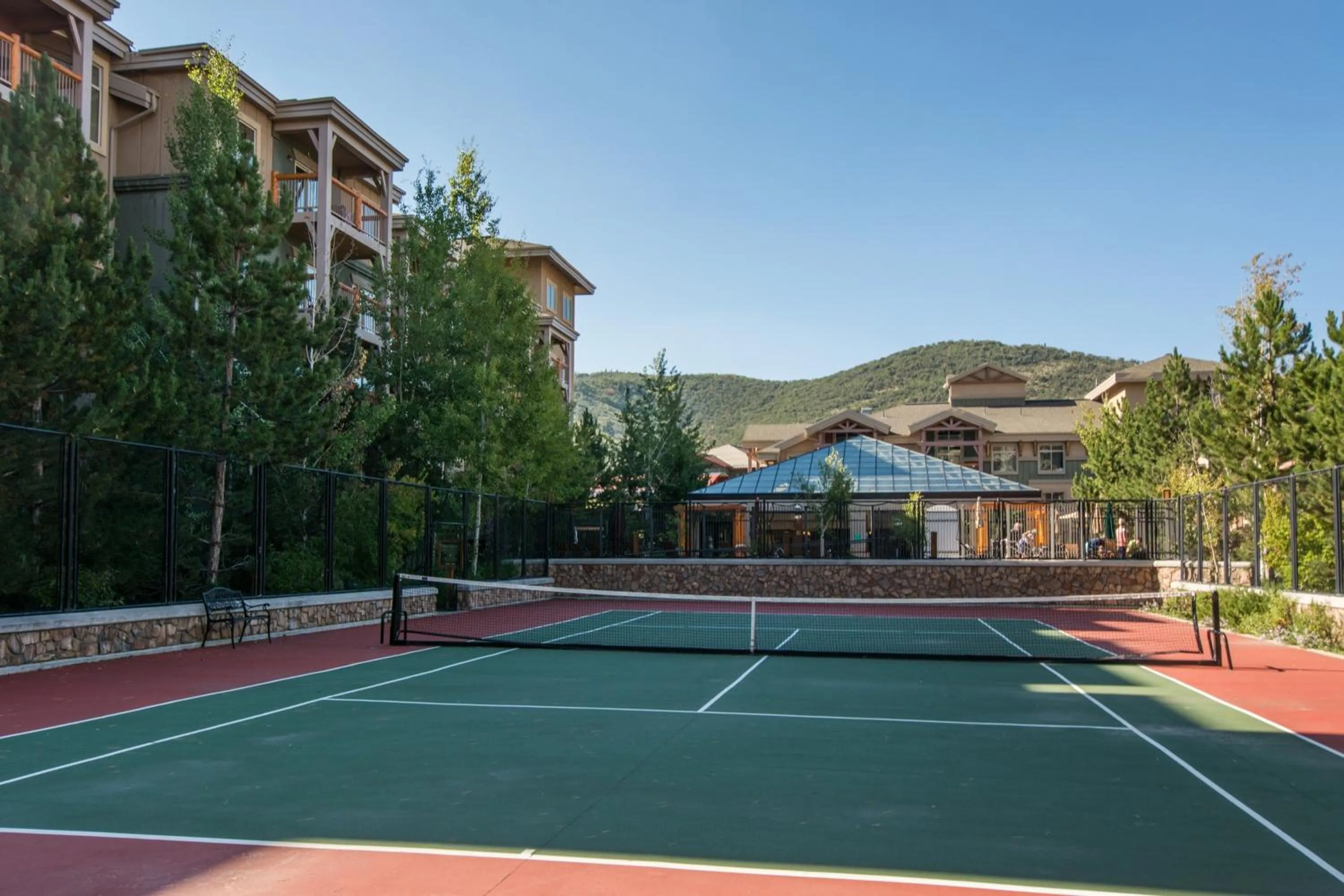 Tennis court in Canyons Village Condos by All Seasons Resort Lodging