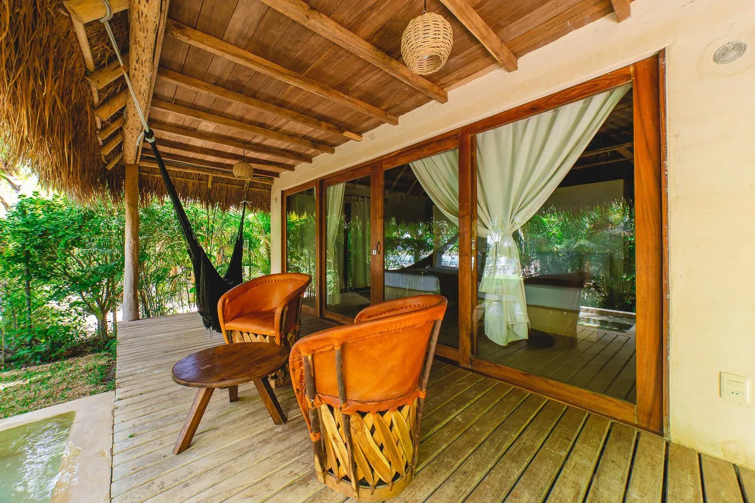 Seating area in Hotel CasaBakal - A pie de Laguna - Bacalar