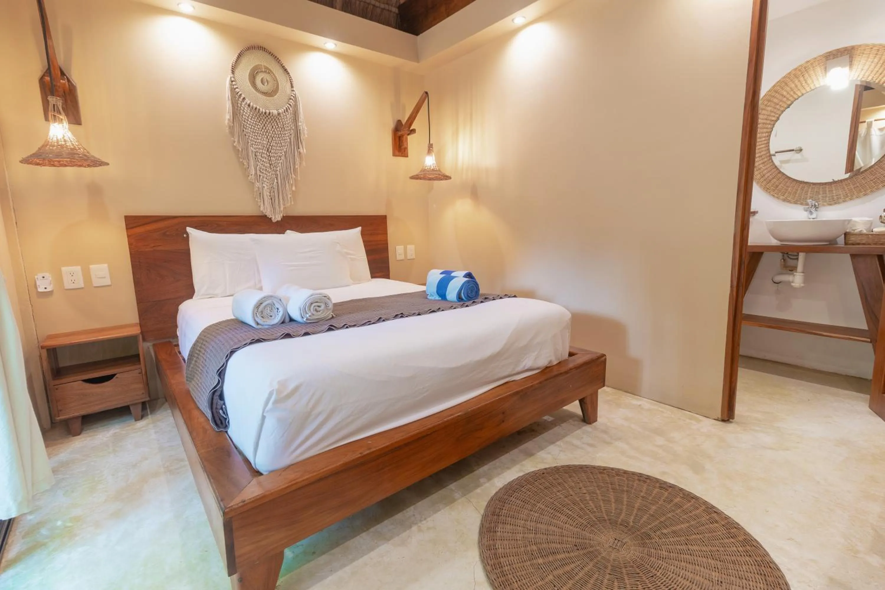 Bed in Hotel CasaBakal - A pie de Laguna - Bacalar