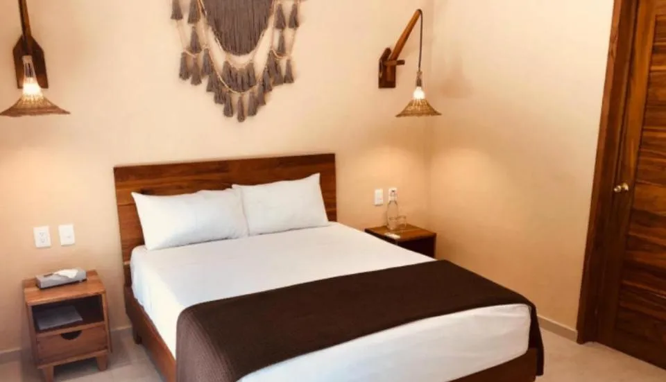 Bed in Hotel CasaBakal - A pie de Laguna - Bacalar