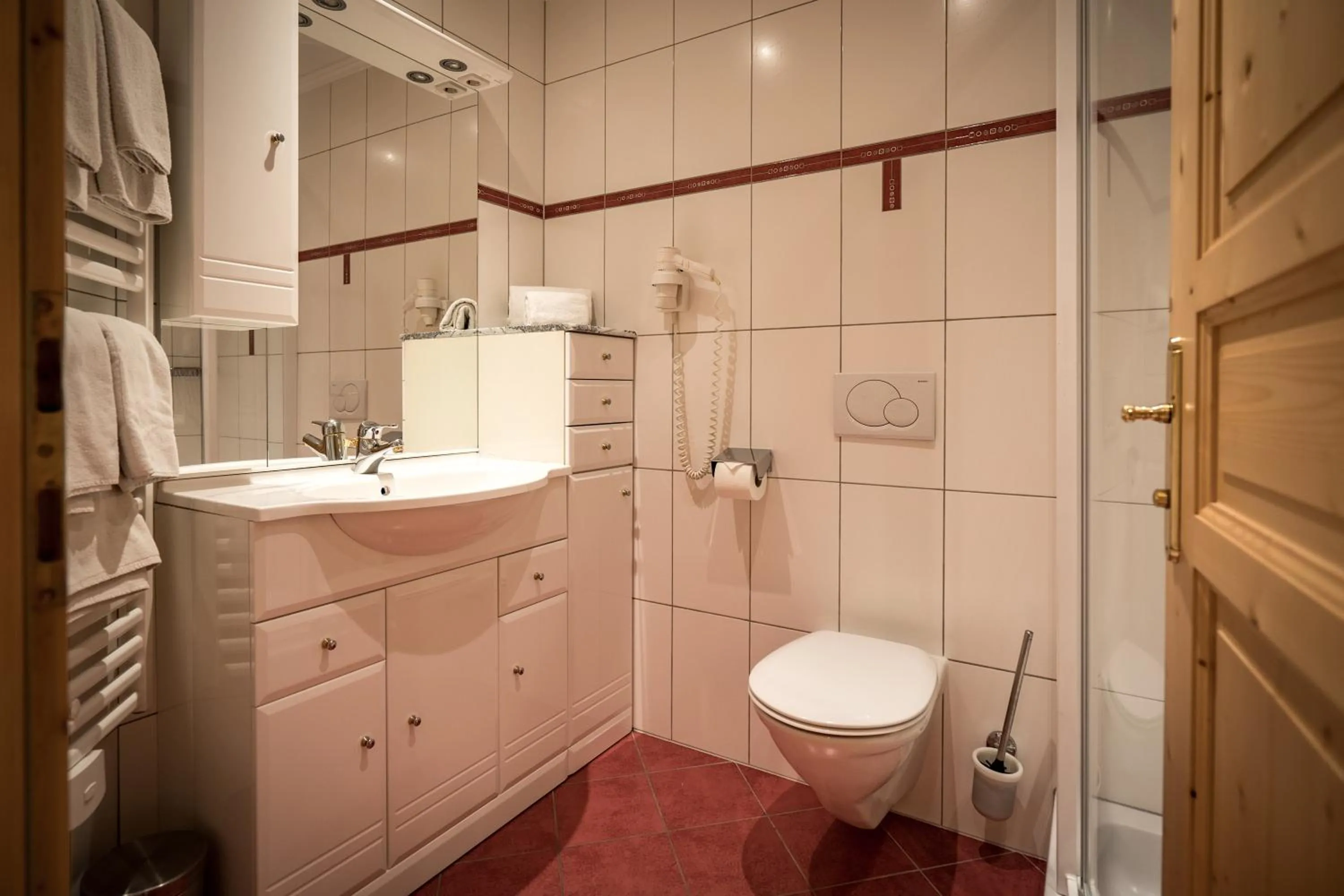 Shower in Apartmenthaus Gutwenger