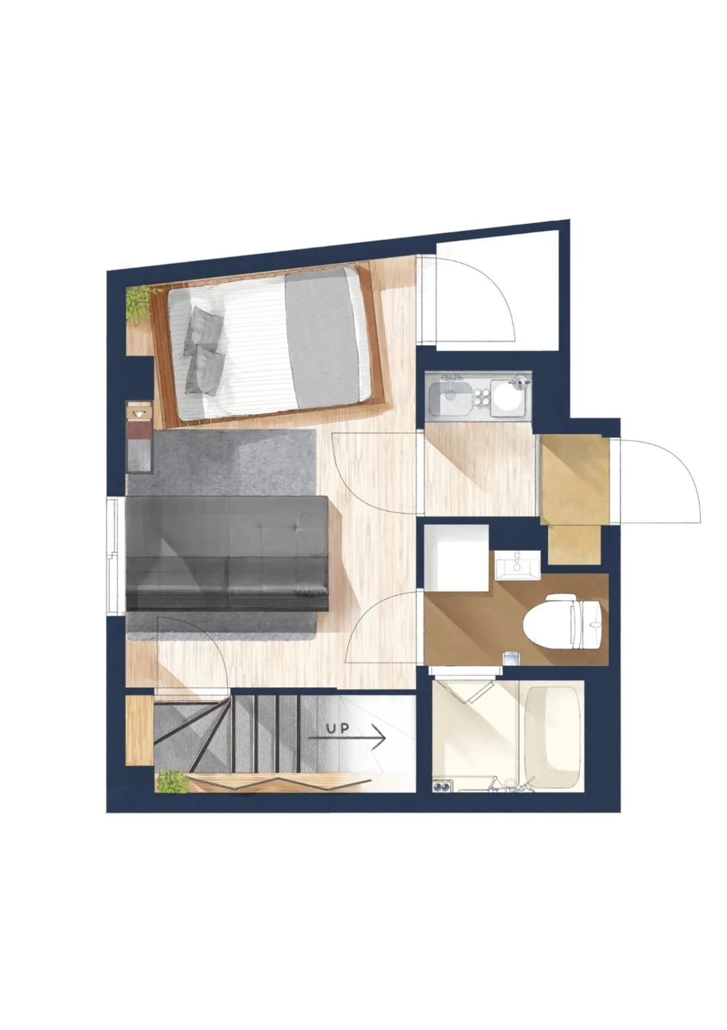 Floor plan in Sakura Cross Hotel Ueno Iriya