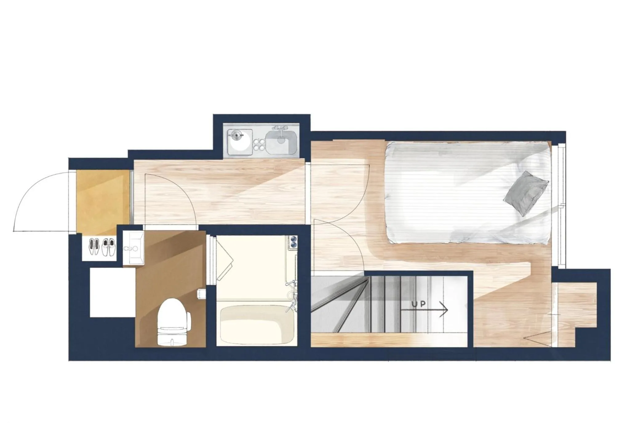 Floor plan in Sakura Cross Hotel Ueno Iriya
