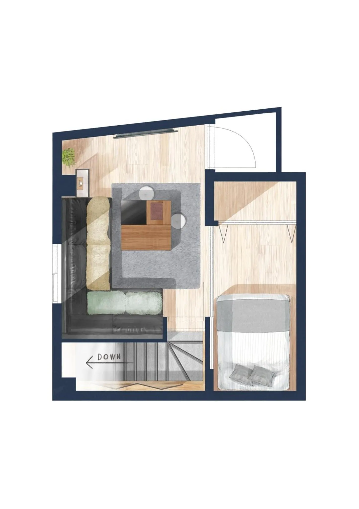 Floor plan in Sakura Cross Hotel Ueno Iriya