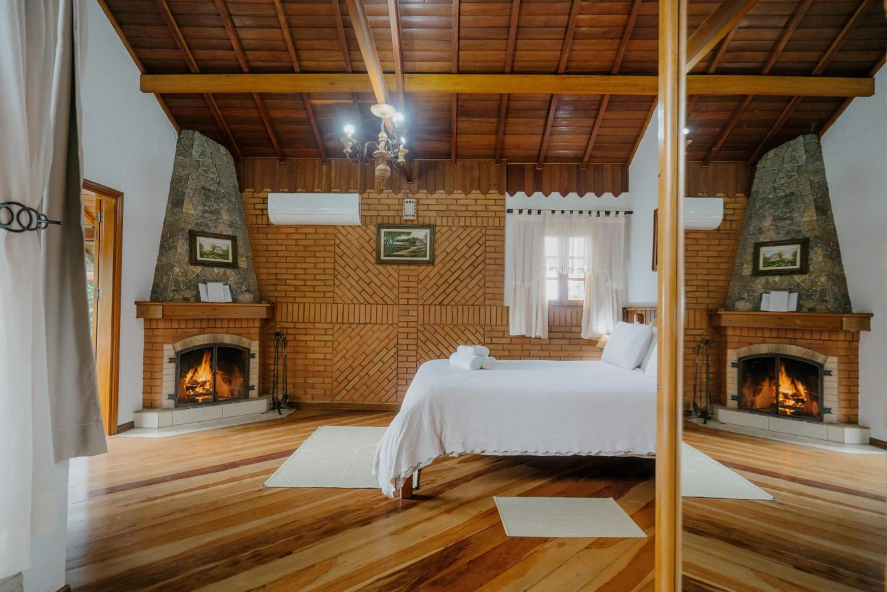 Bed in Pousada Alto de Monte Verde