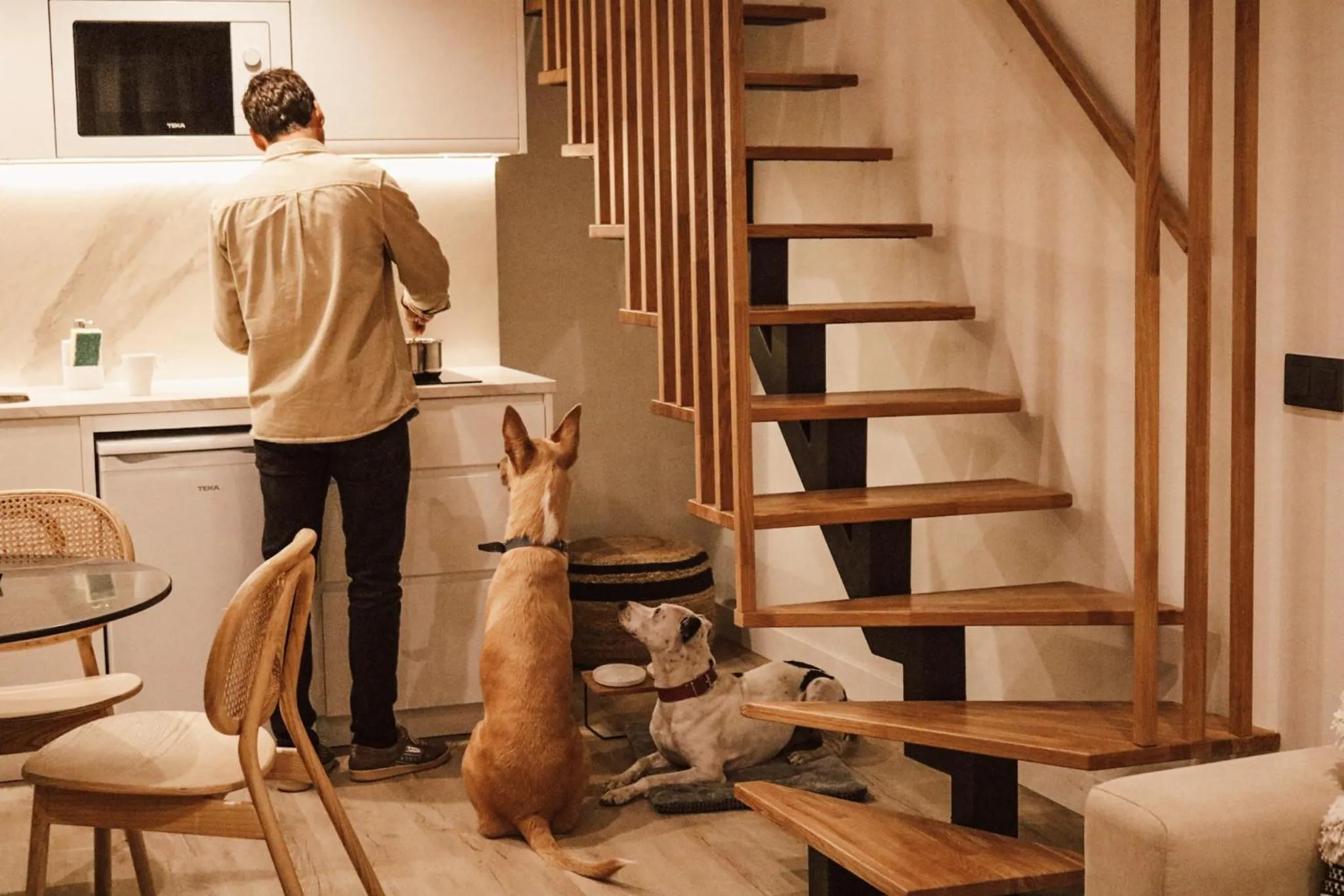 Kitchen or kitchenette in Apartamentos Málaga Premium - Calle San Telmo