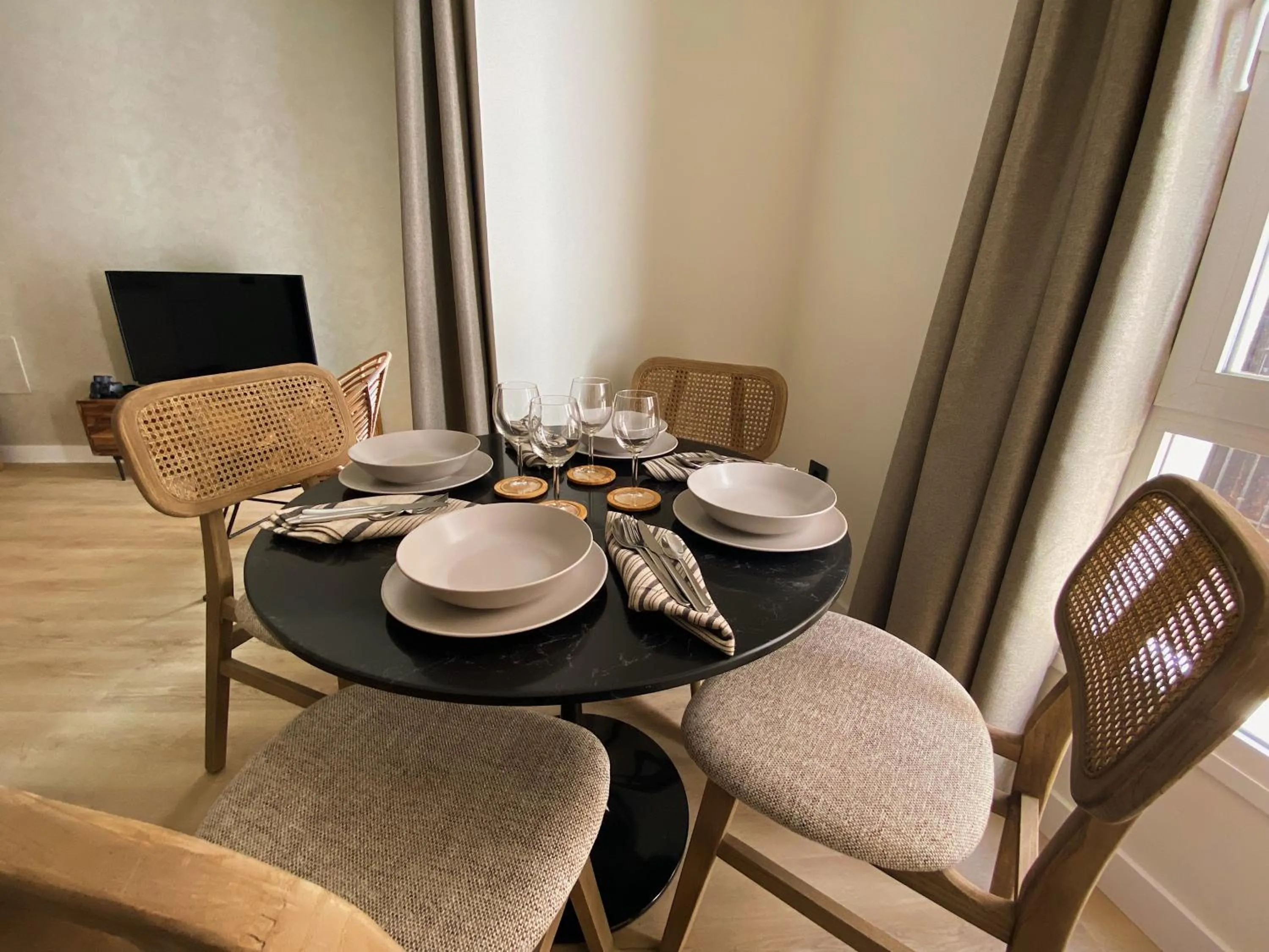 Dining area in Apartamentos Málaga Premium - Calle San Telmo