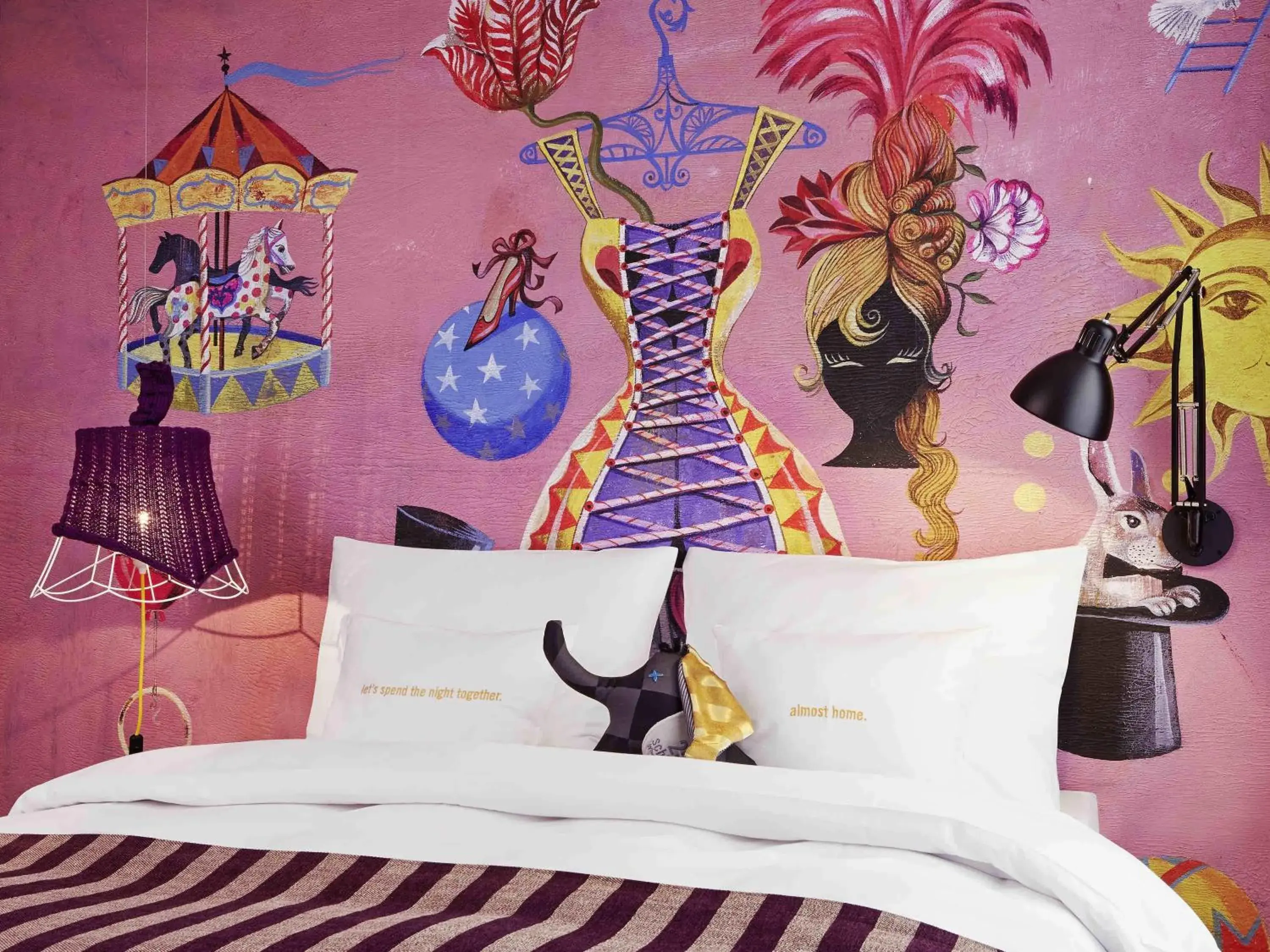 Bedroom, Bed in 25hours Hotel beim MuseumsQuartier Bedroom, Bed in 25hours Hotel beim MuseumsQuartier