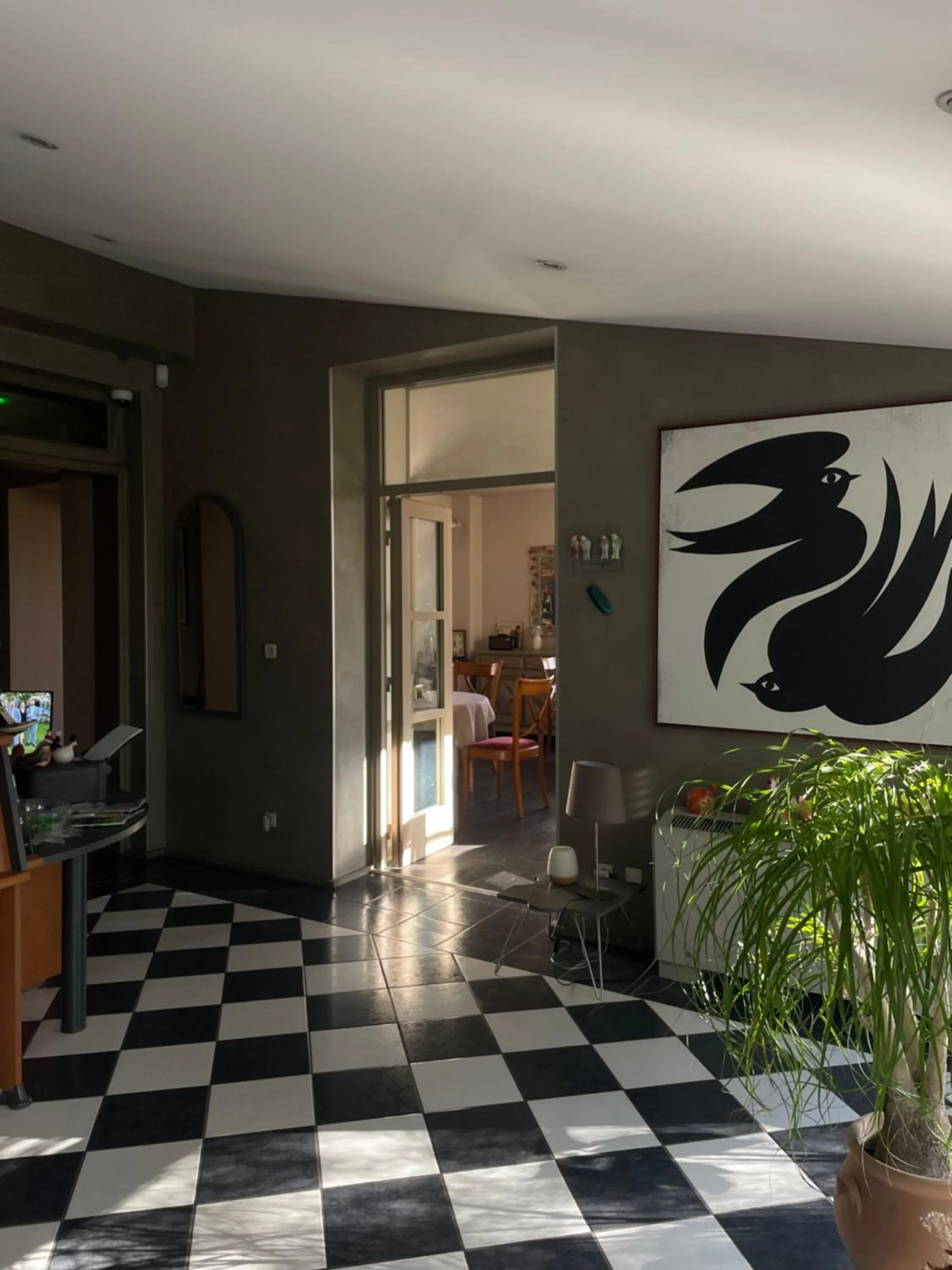 Lobby or reception in L'Oree Du Château