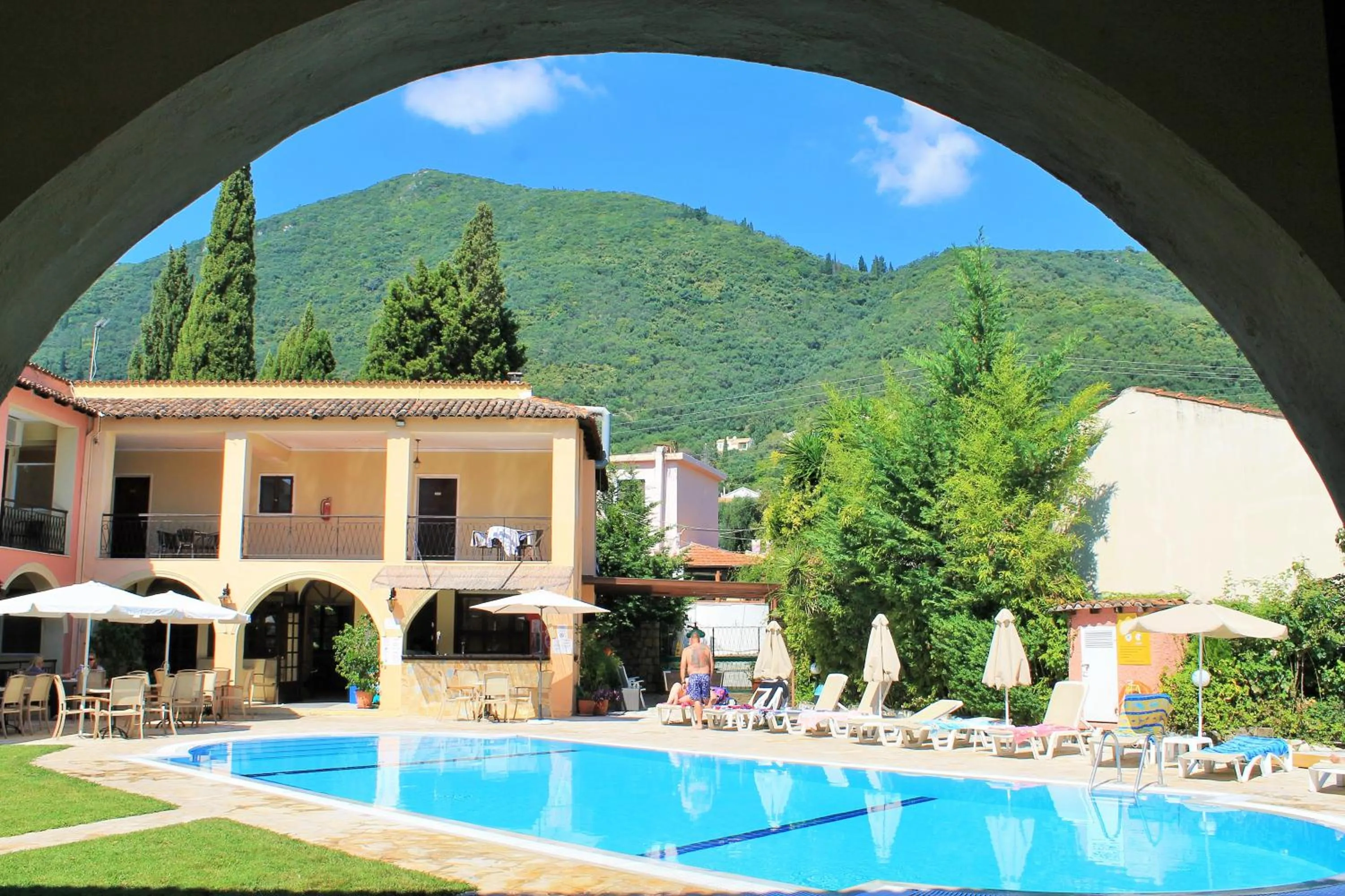 Pool view in Annaliza Apartments