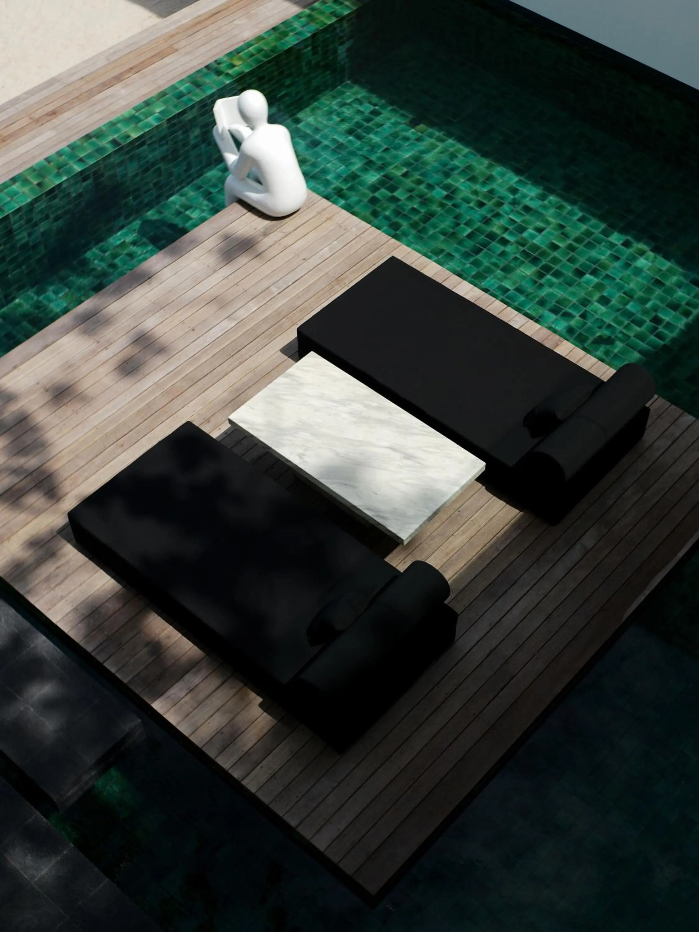 Patio in The Secret Pool Villas By The Library Koh Samui