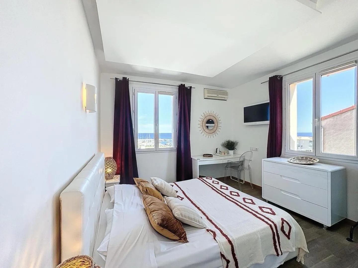 Bed in Hôtel Les 3 Terrasses