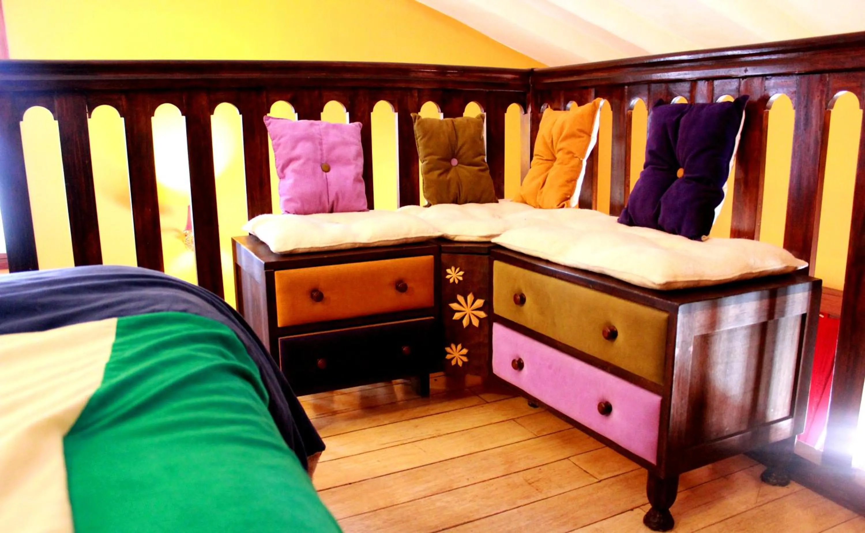 Decorative detail, Bed in Quinua Boutique Apartments