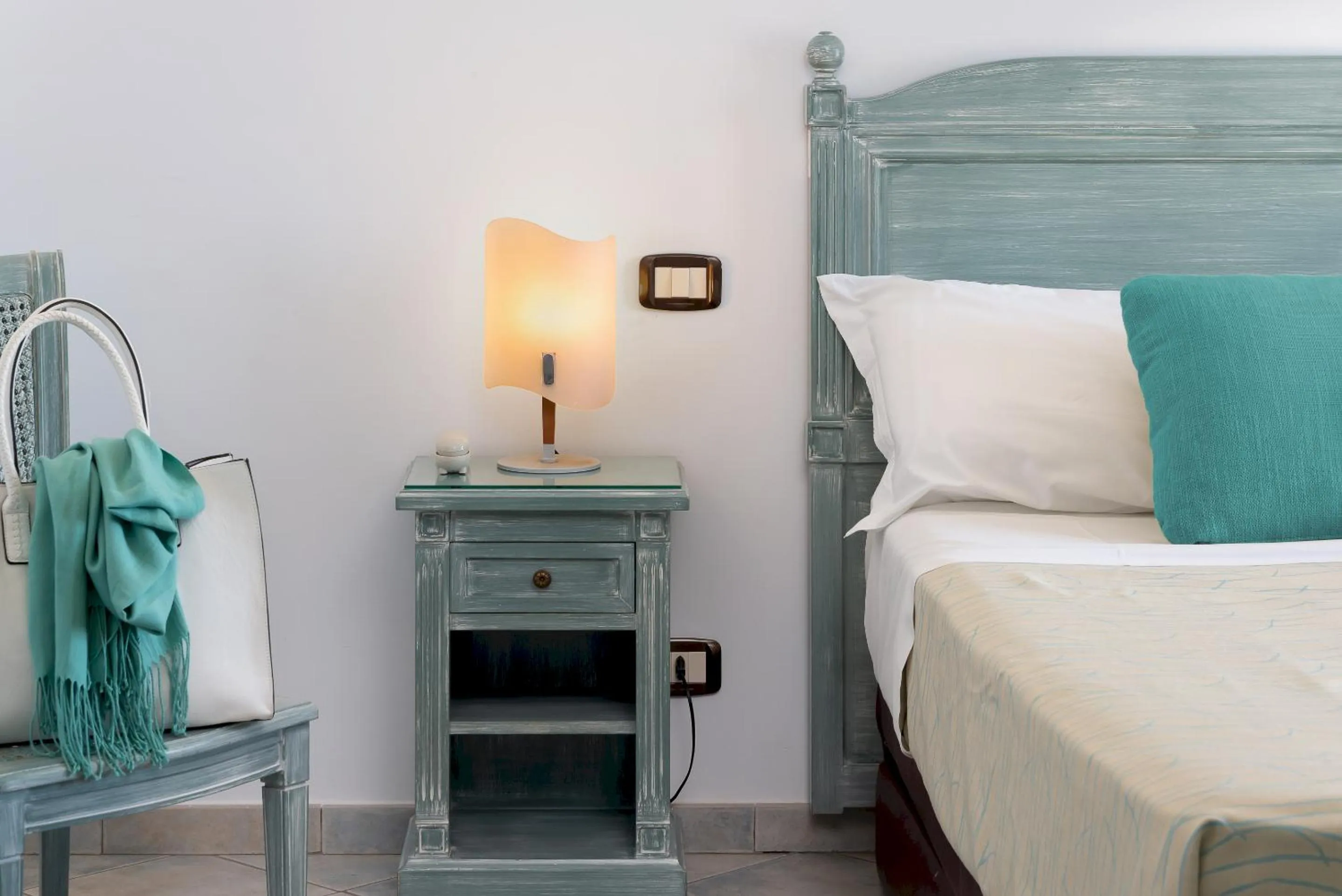 Bed in Hotel Riviera