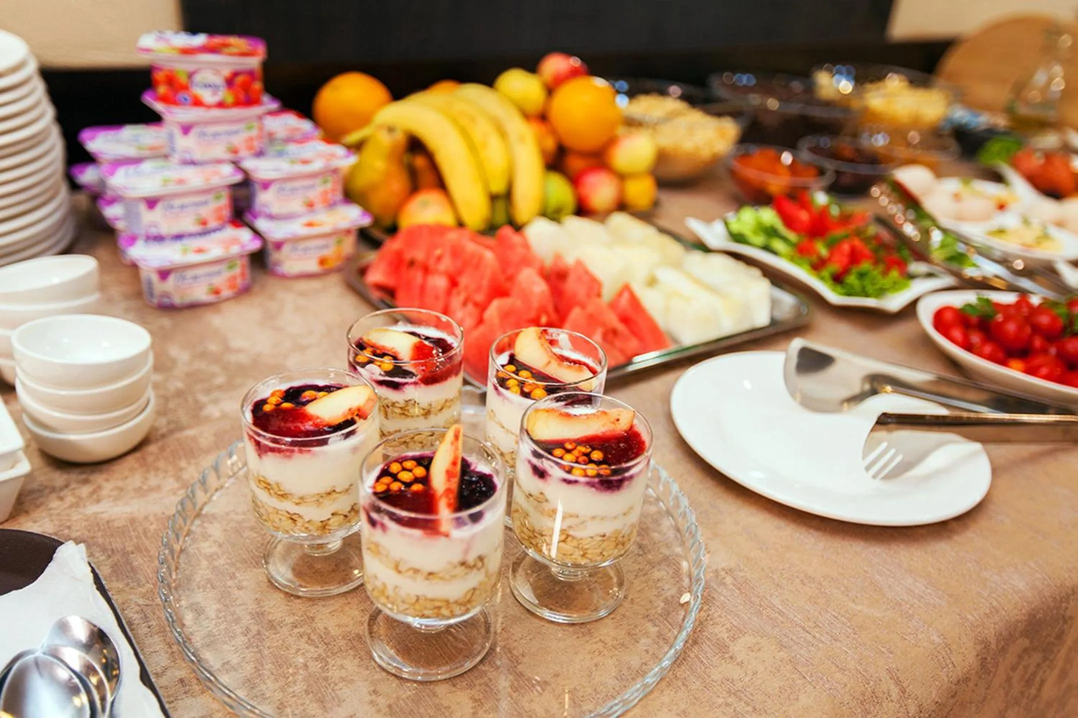 Continental breakfast in Lumarc Hotel