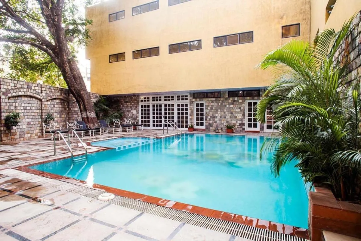 Pool view in Hotel Corbett Kingdom
