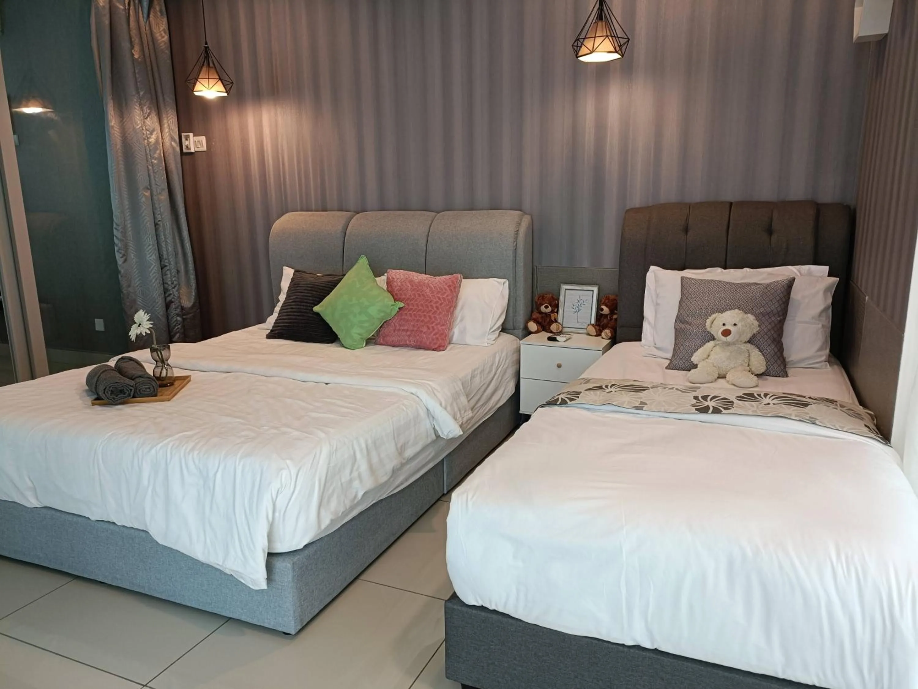 Bed in Modern Luxury Studio