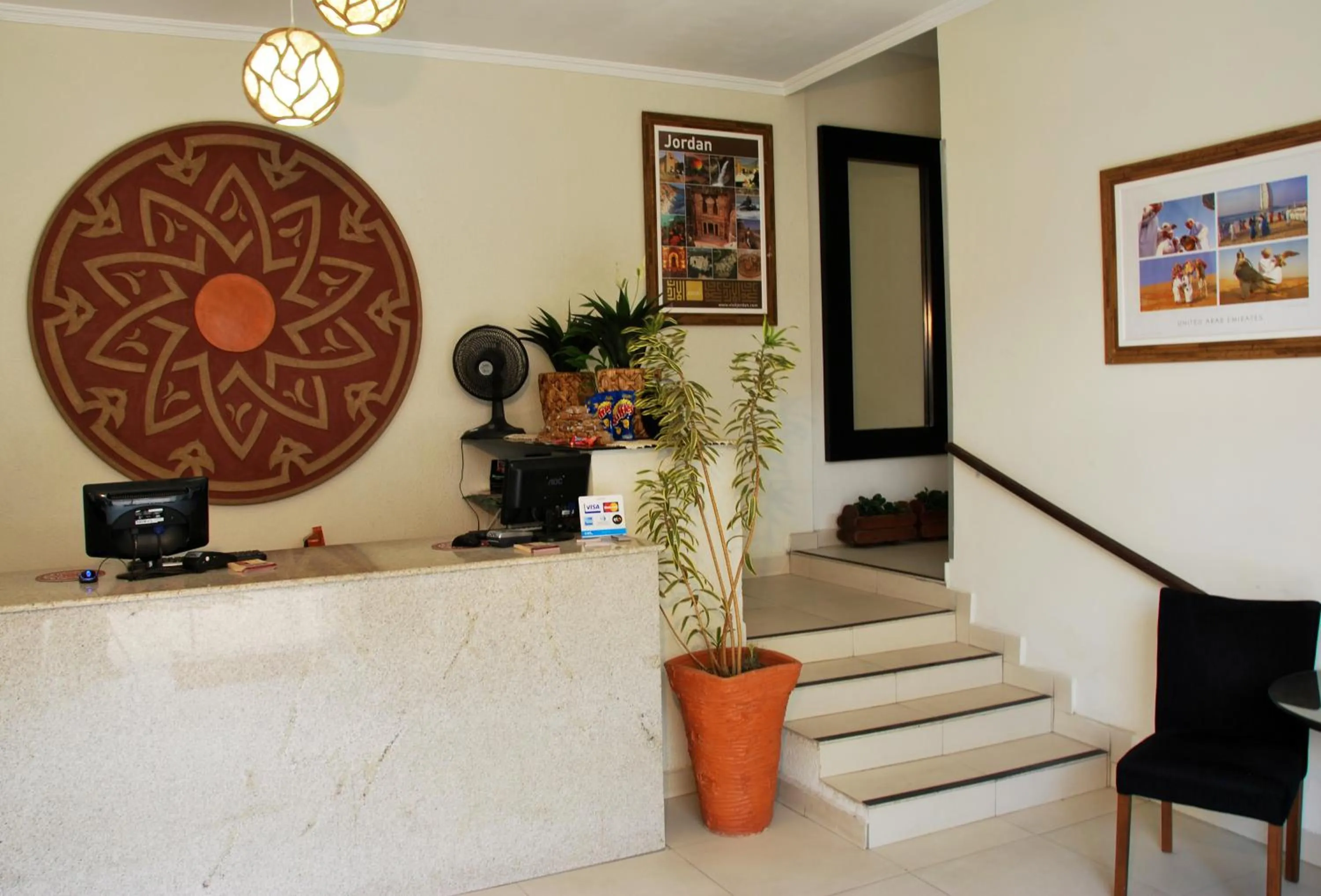 Lobby or reception in Hotel Oriente