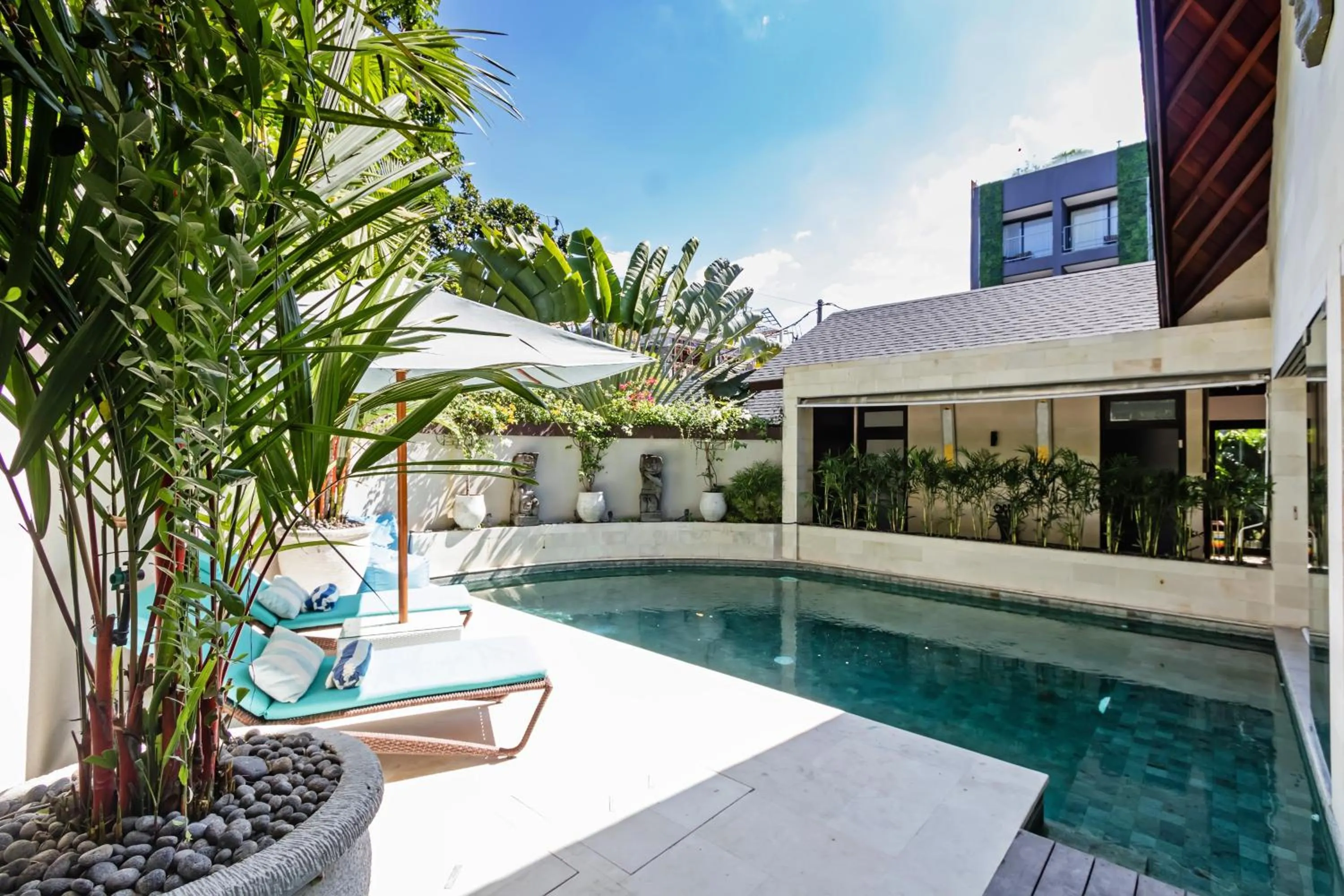 sunbed in Villa Karang Berawa