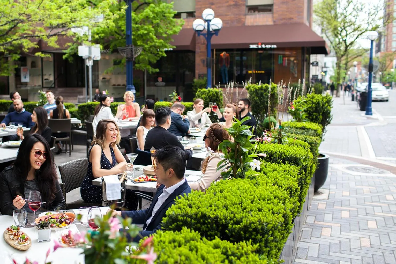 Patio in The Hazelton Hotel