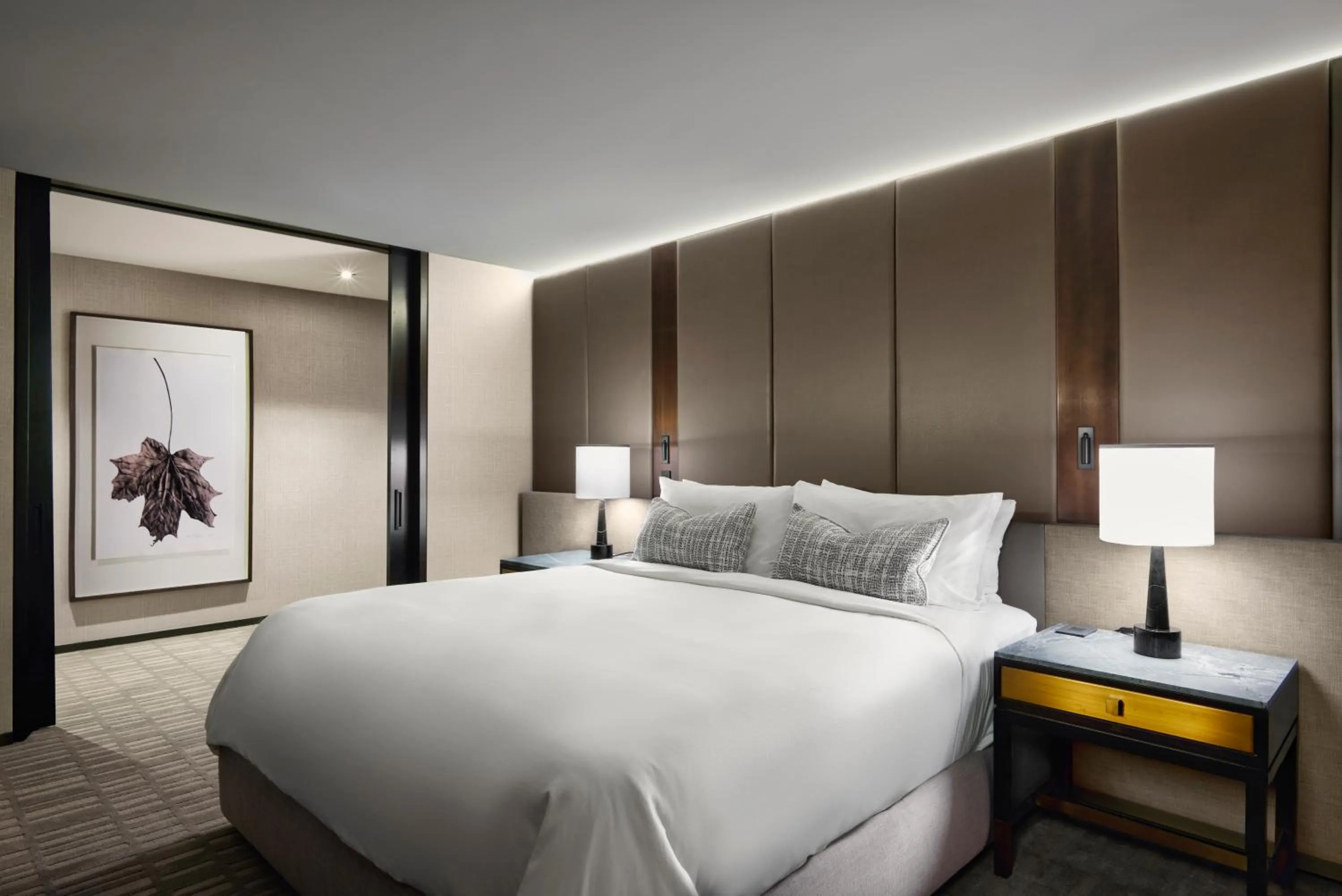 Bed in The Hazelton Hotel