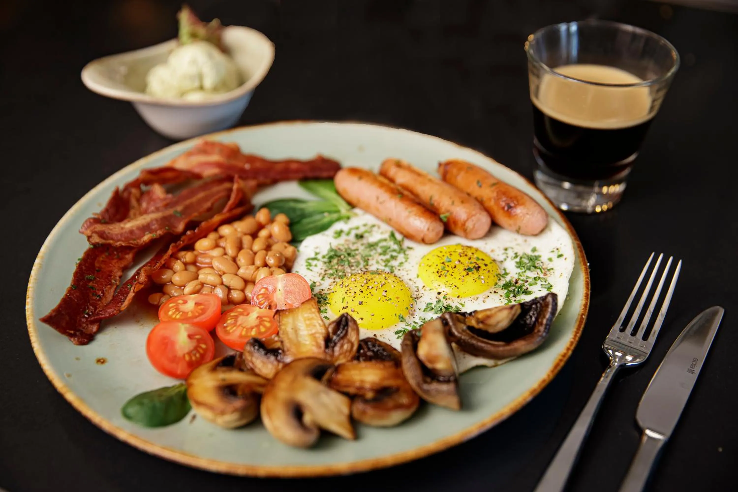 English/Irish breakfast in Boutique Hotel Notting Hill