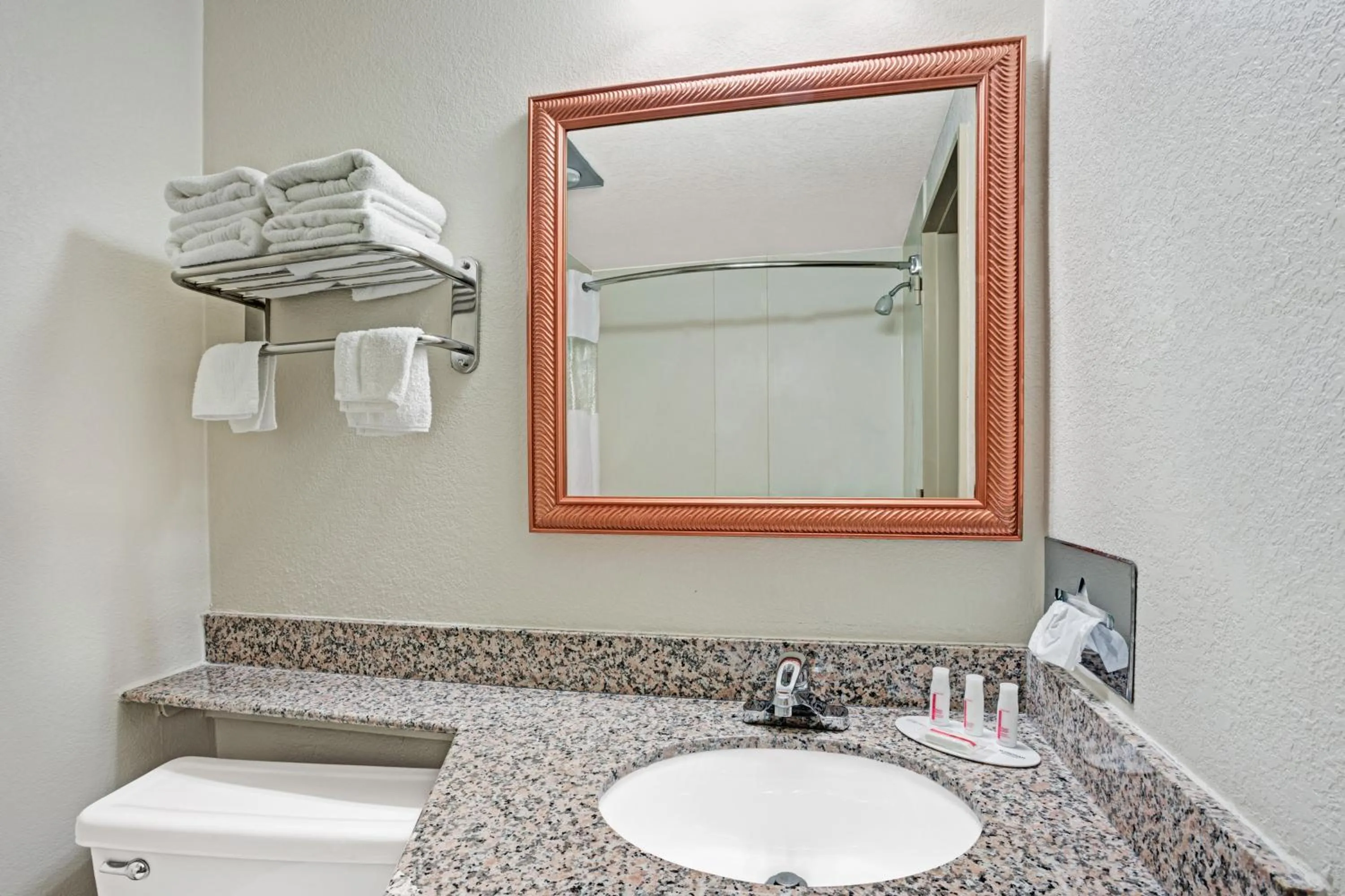 Bathroom in Travelodge by Wyndham Iowa City