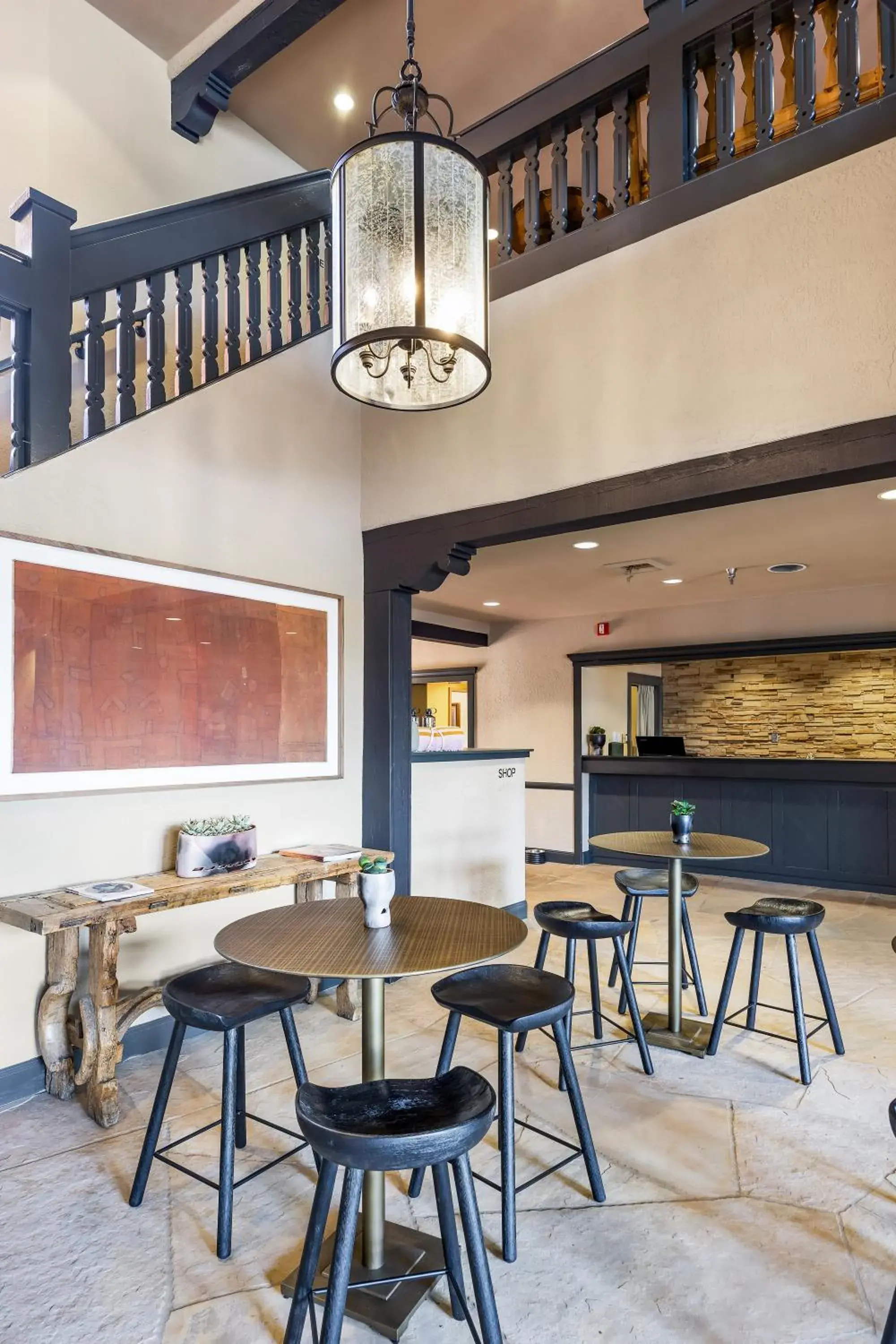 Lobby or reception in Hotel Glorieta Lobby or reception in Hotel Glorieta