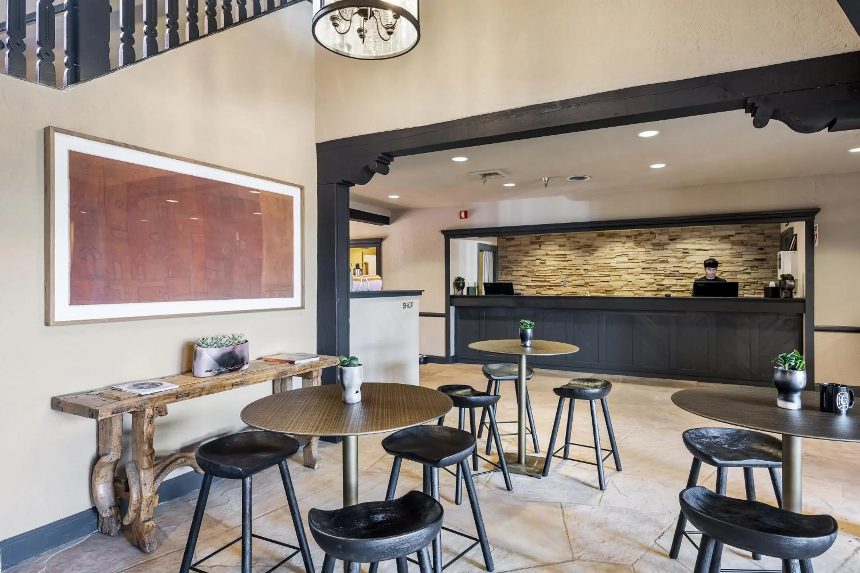 Lobby or reception in Hotel Glorieta Lobby or reception in Hotel Glorieta