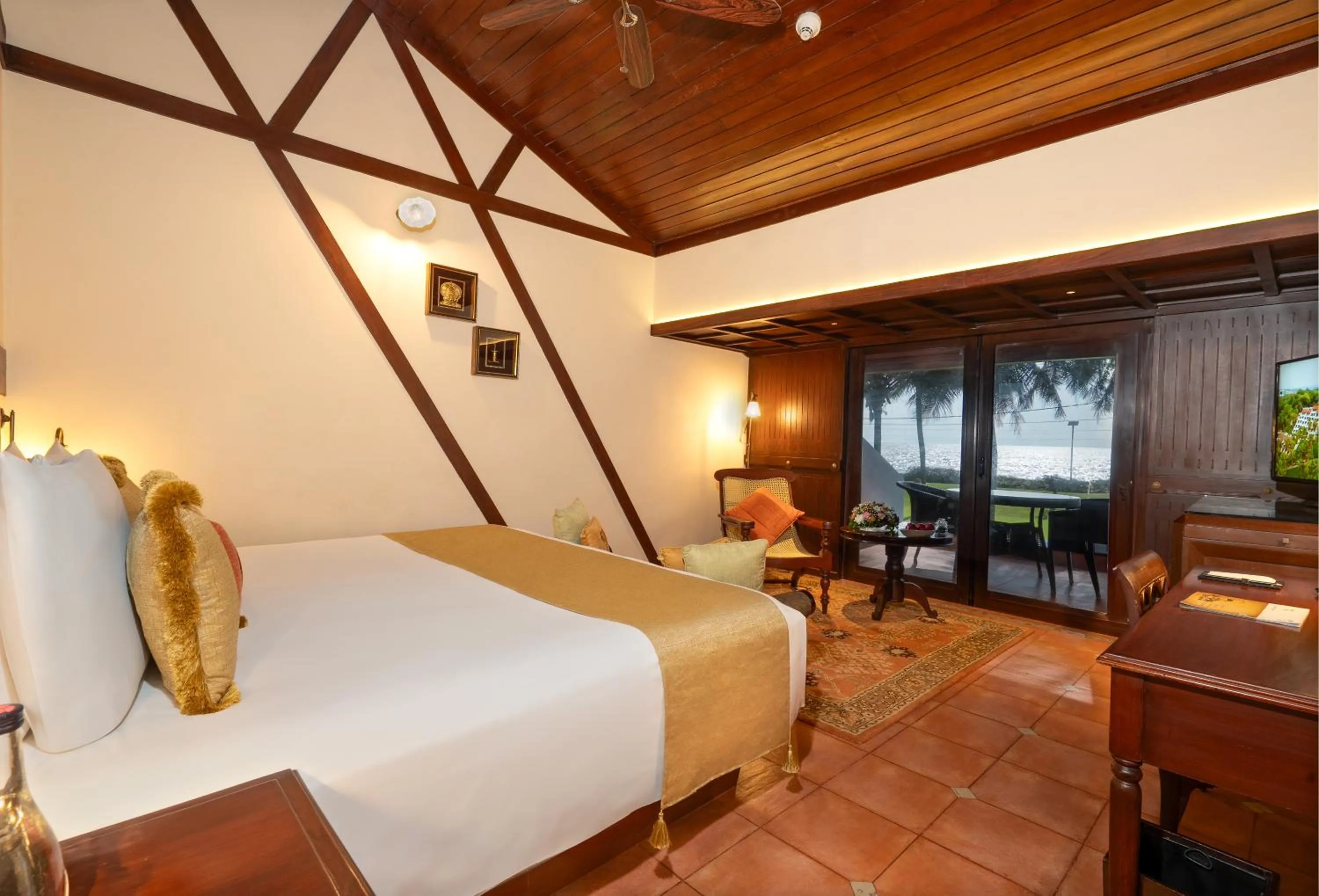 Bed in The Leela Kovalam, A Raviz Hotel