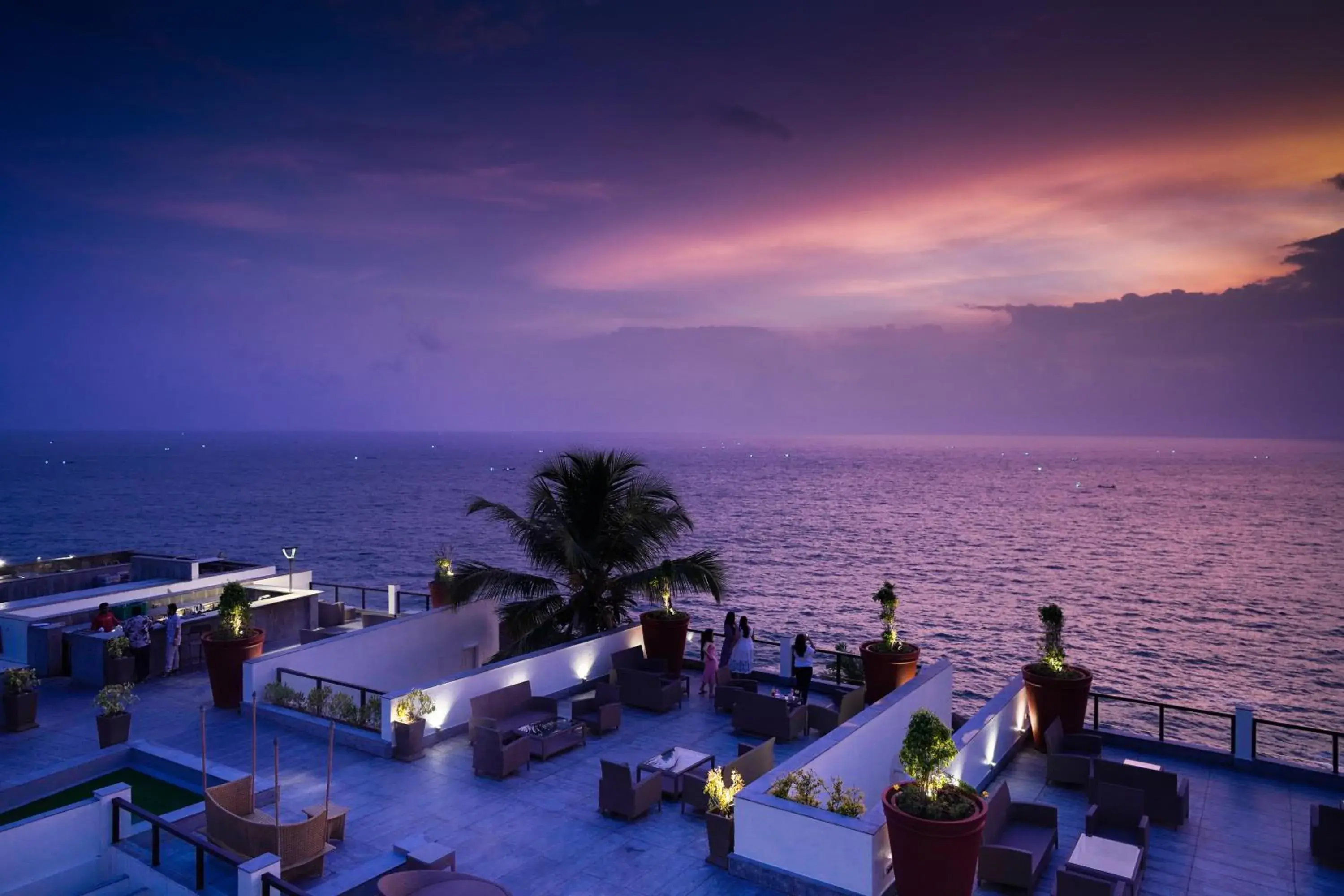 Lounge or bar in The Leela Kovalam, A Raviz Hotel Lounge or bar in The Leela Kovalam, A Raviz Hotel