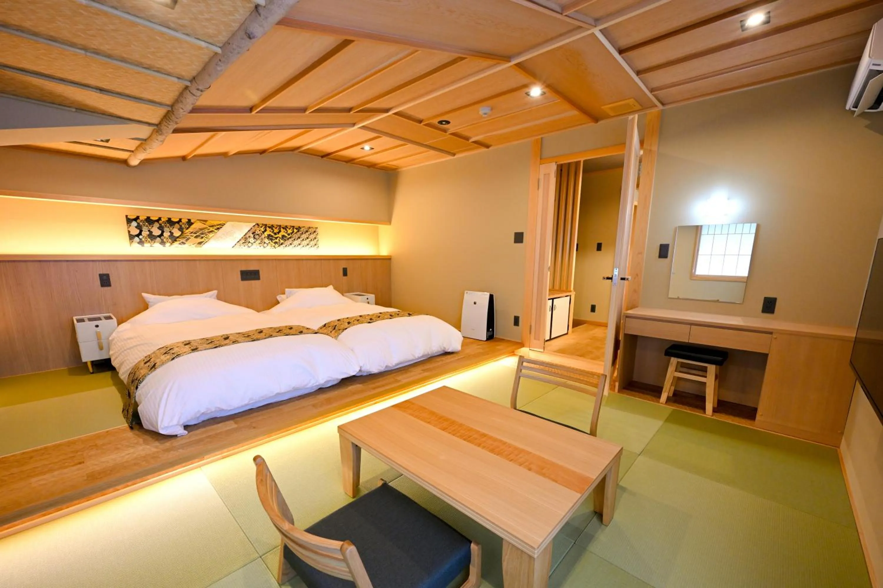 Bed in Matsubaya Ryokan