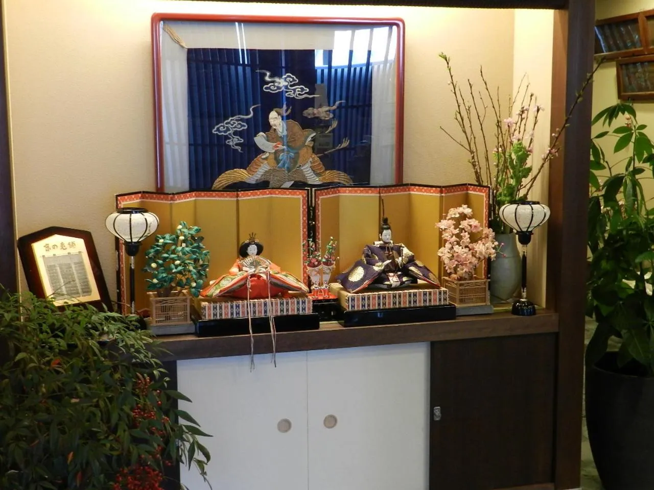 Decorative detail in Matsubaya Ryokan