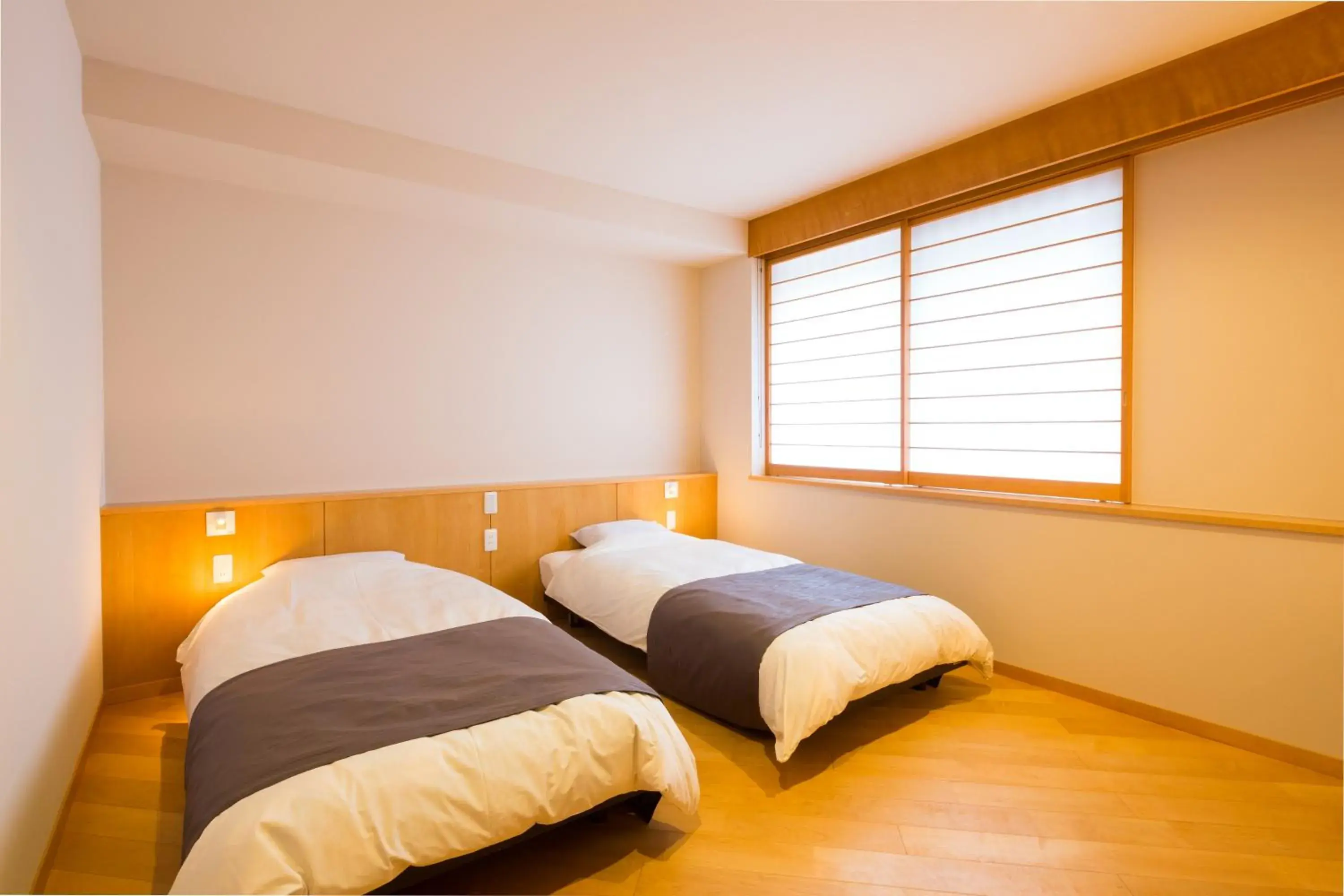 Bed in Matsubaya Ryokan Bed in Matsubaya Ryokan