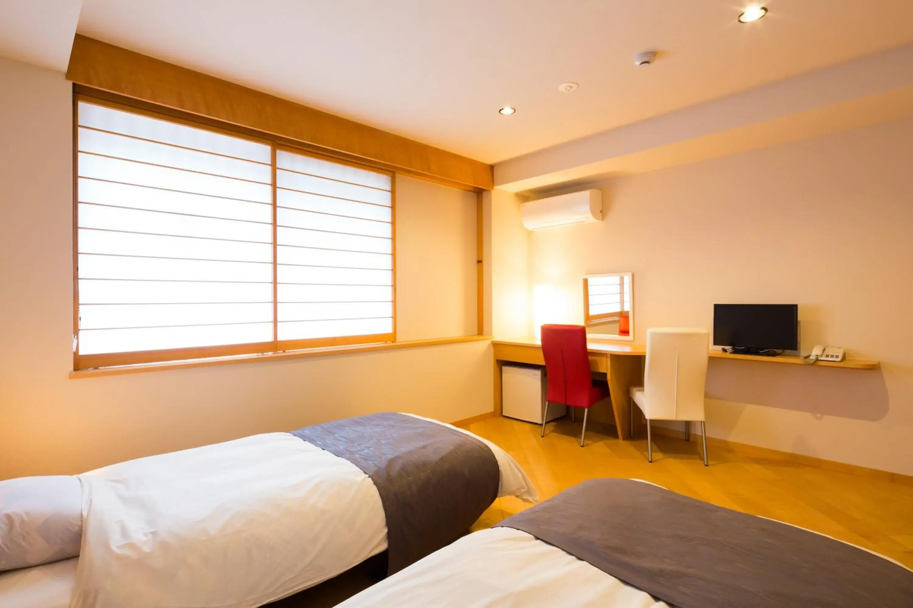 Bed in Matsubaya Ryokan Bed in Matsubaya Ryokan