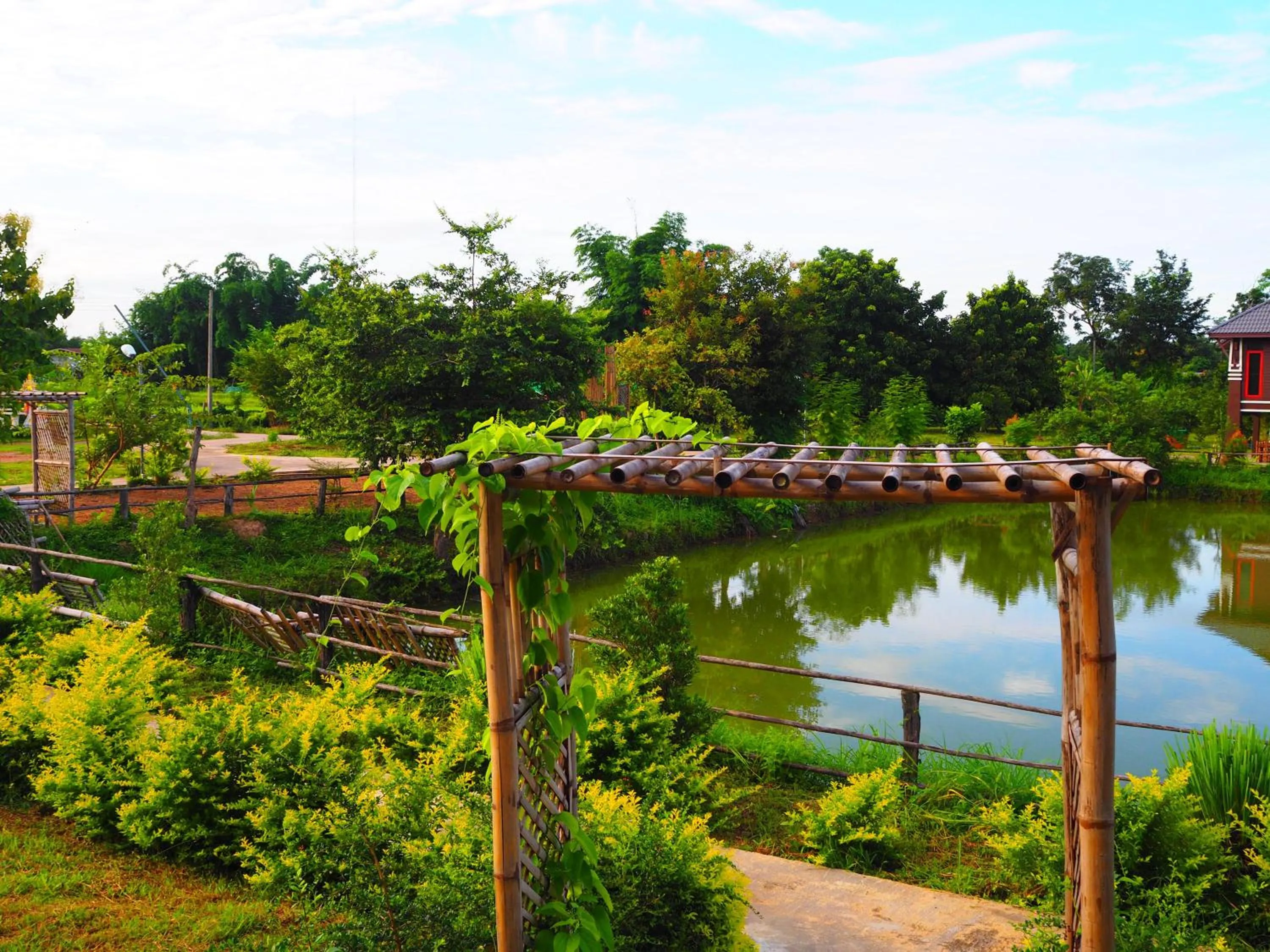 Garden view in Ina Boutique Home Nan