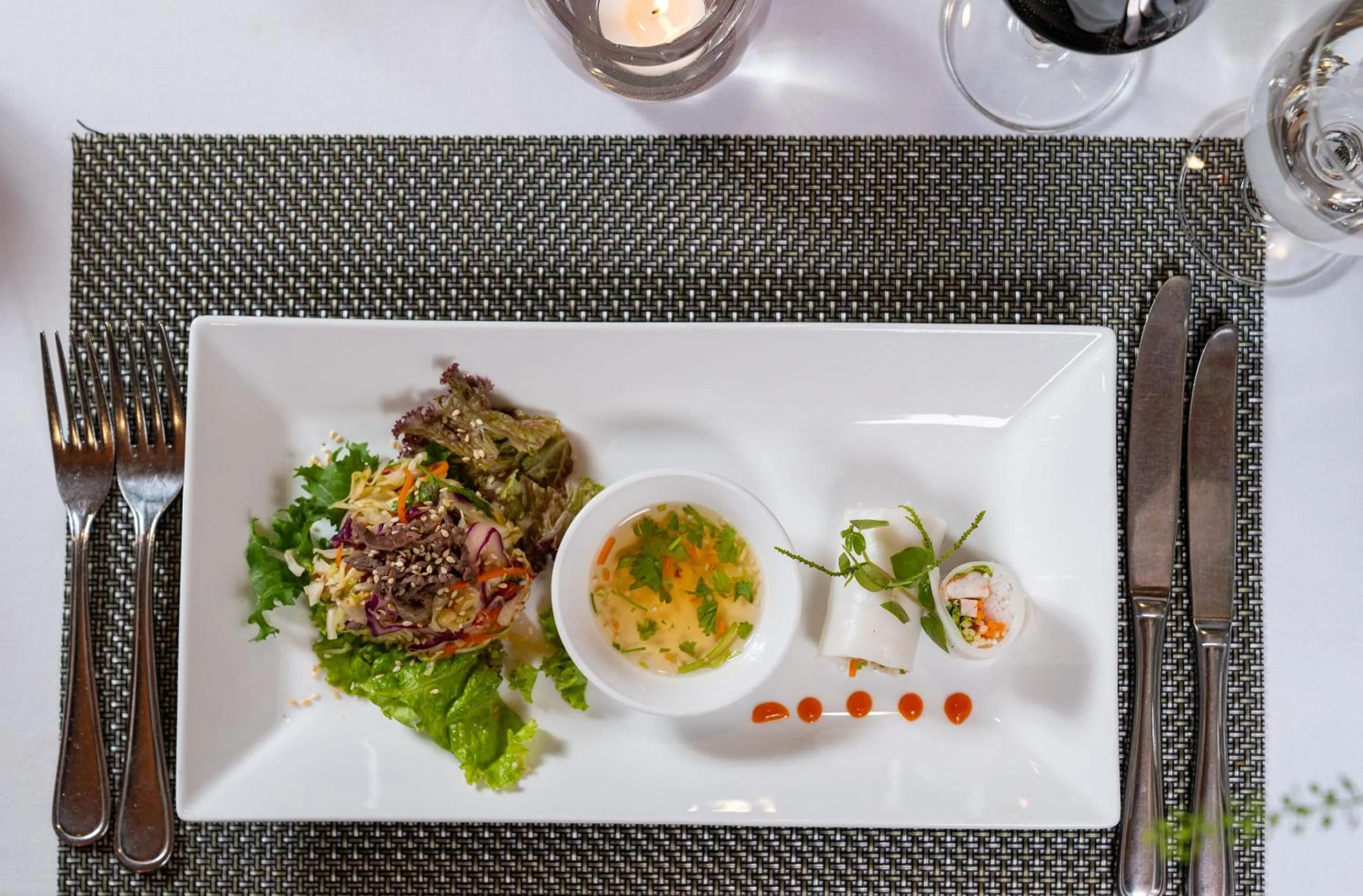 Food and drinks in Indochina Sails Ha Long Bay