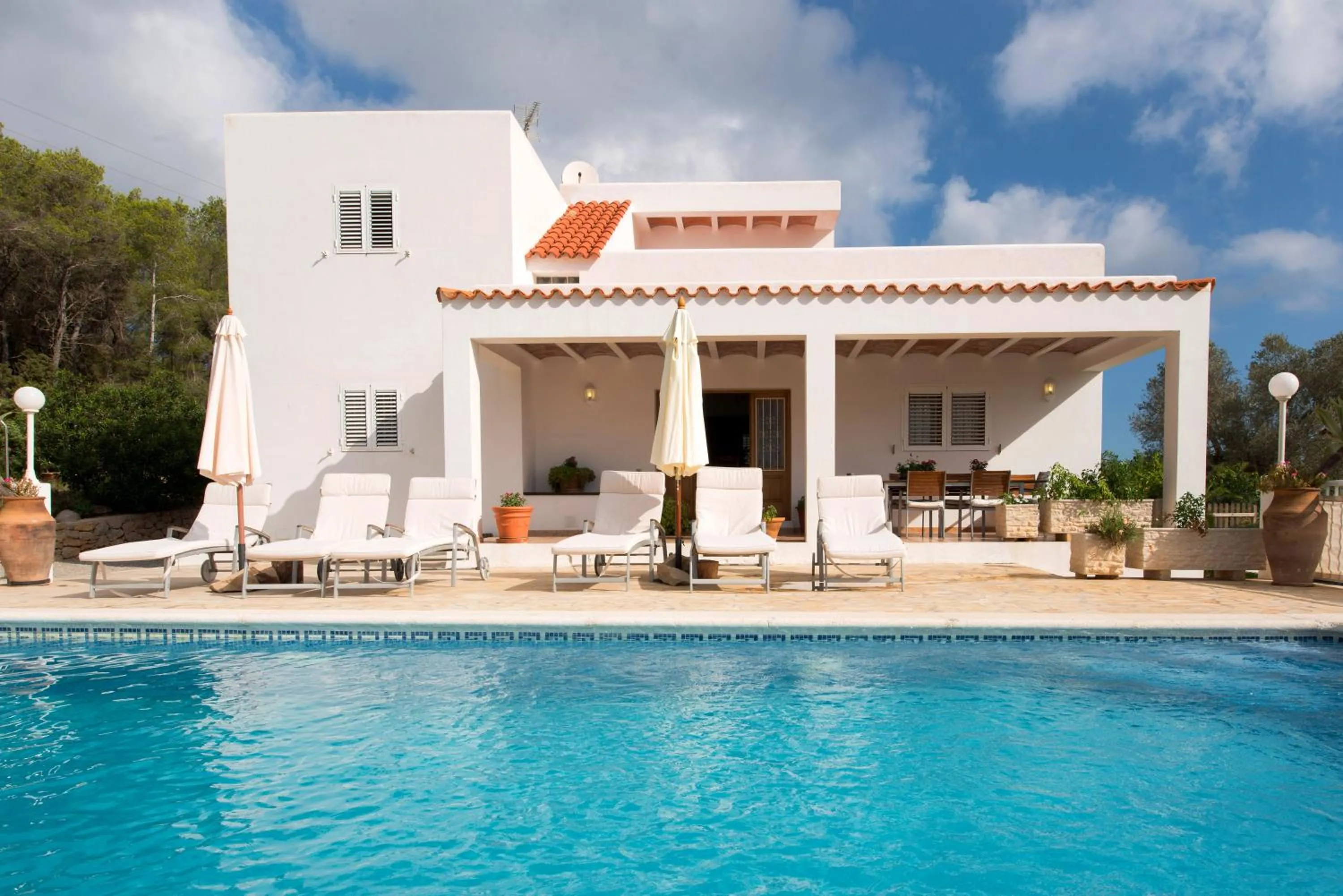 Pool view in Villa Es Socorrat