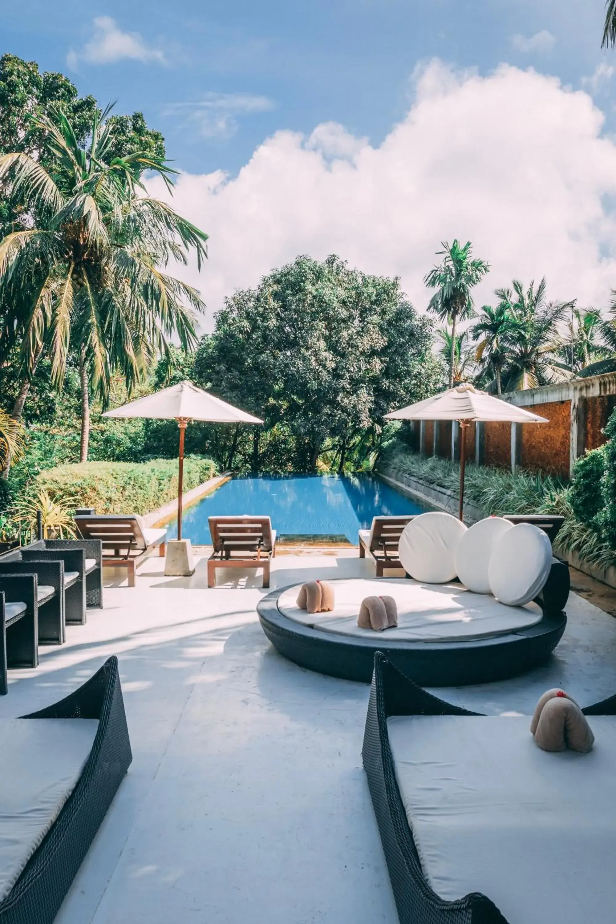 Pool view in Tamarind Hill Galle Pool view in Tamarind Hill Galle