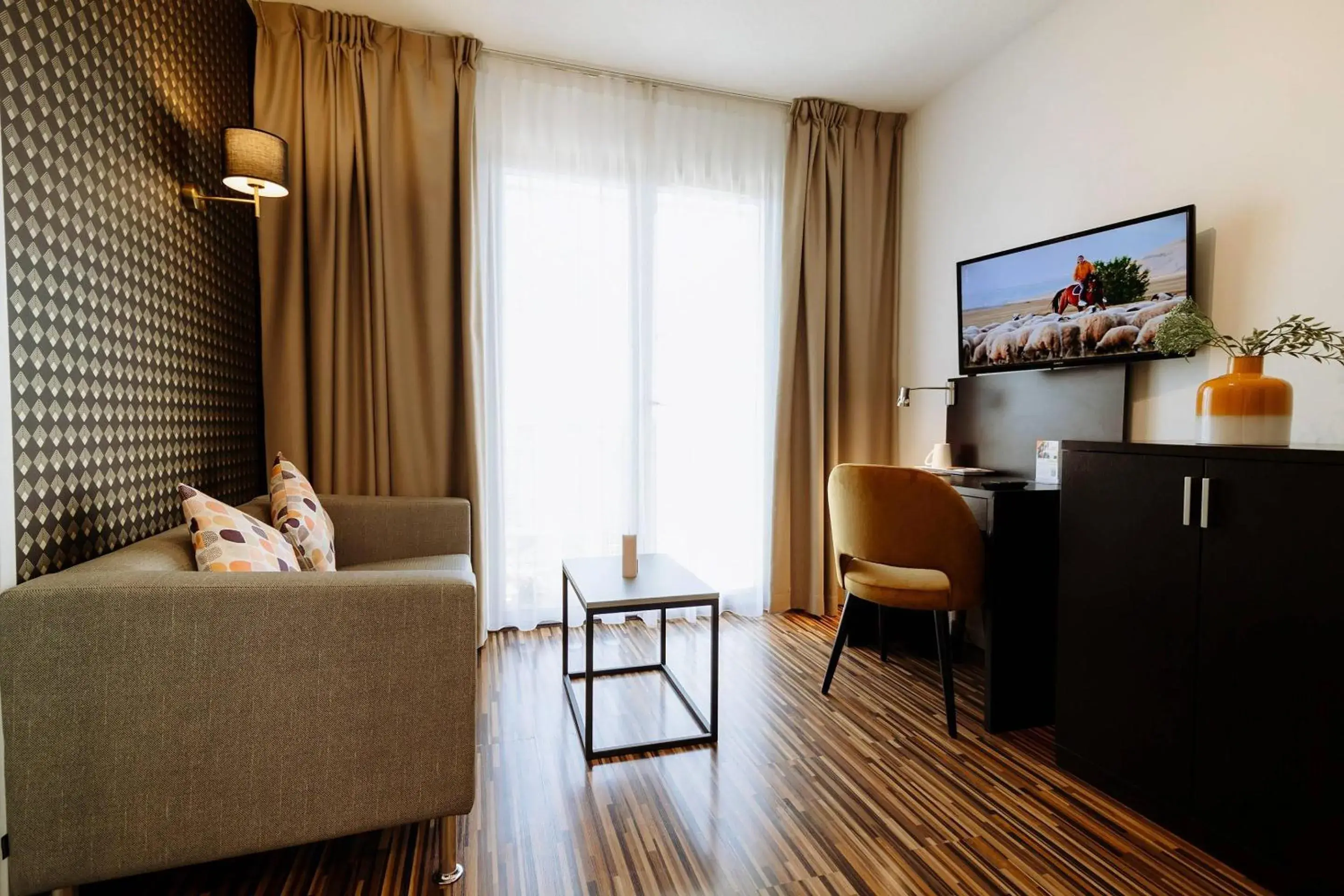 Bedroom in Clarion Aparthotel Toulouse Le Parc de l'Escale Bedroom in Clarion Aparthotel Toulouse Le Parc de l'Escale